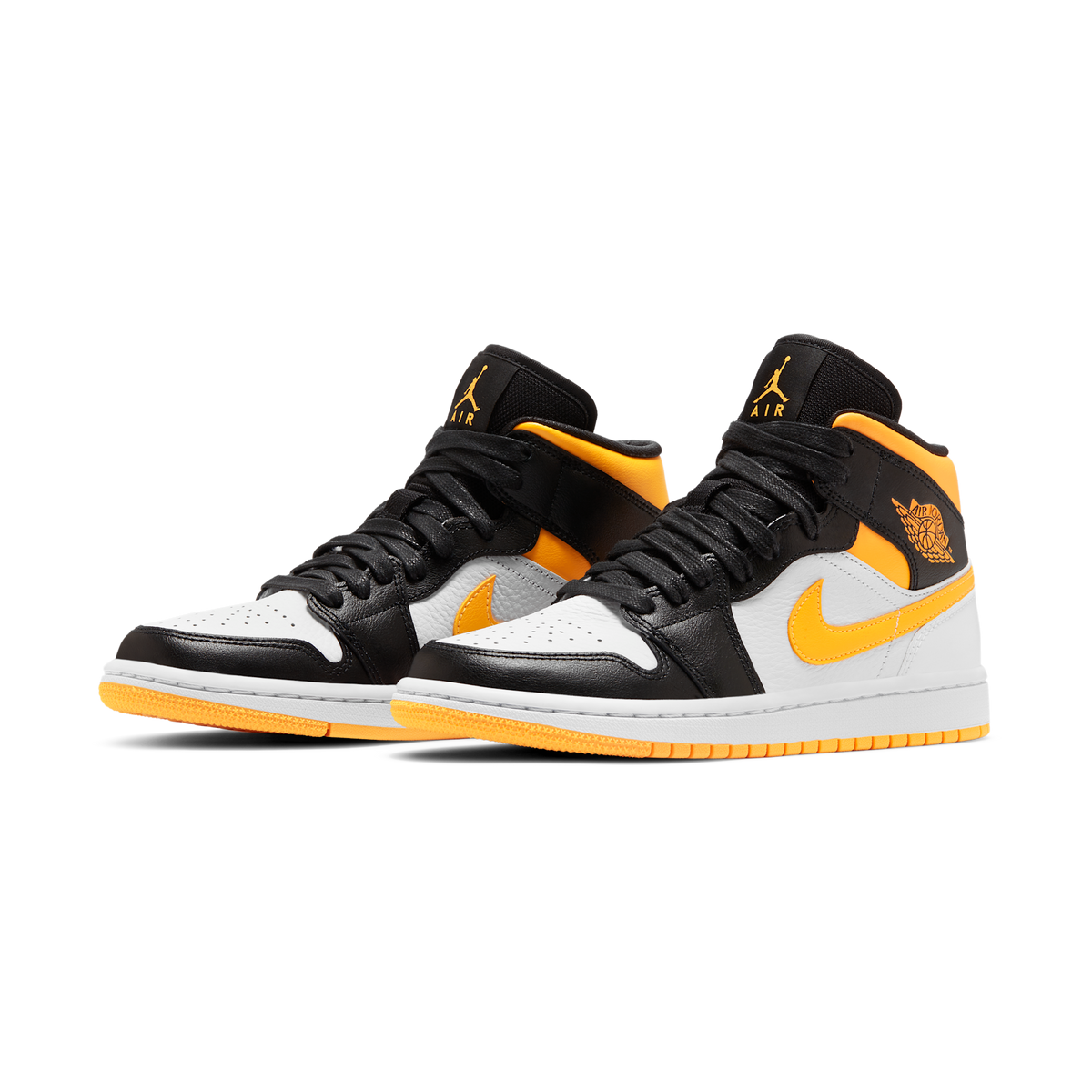 Jordan 1 Mid Laser Orange Black (Women's)