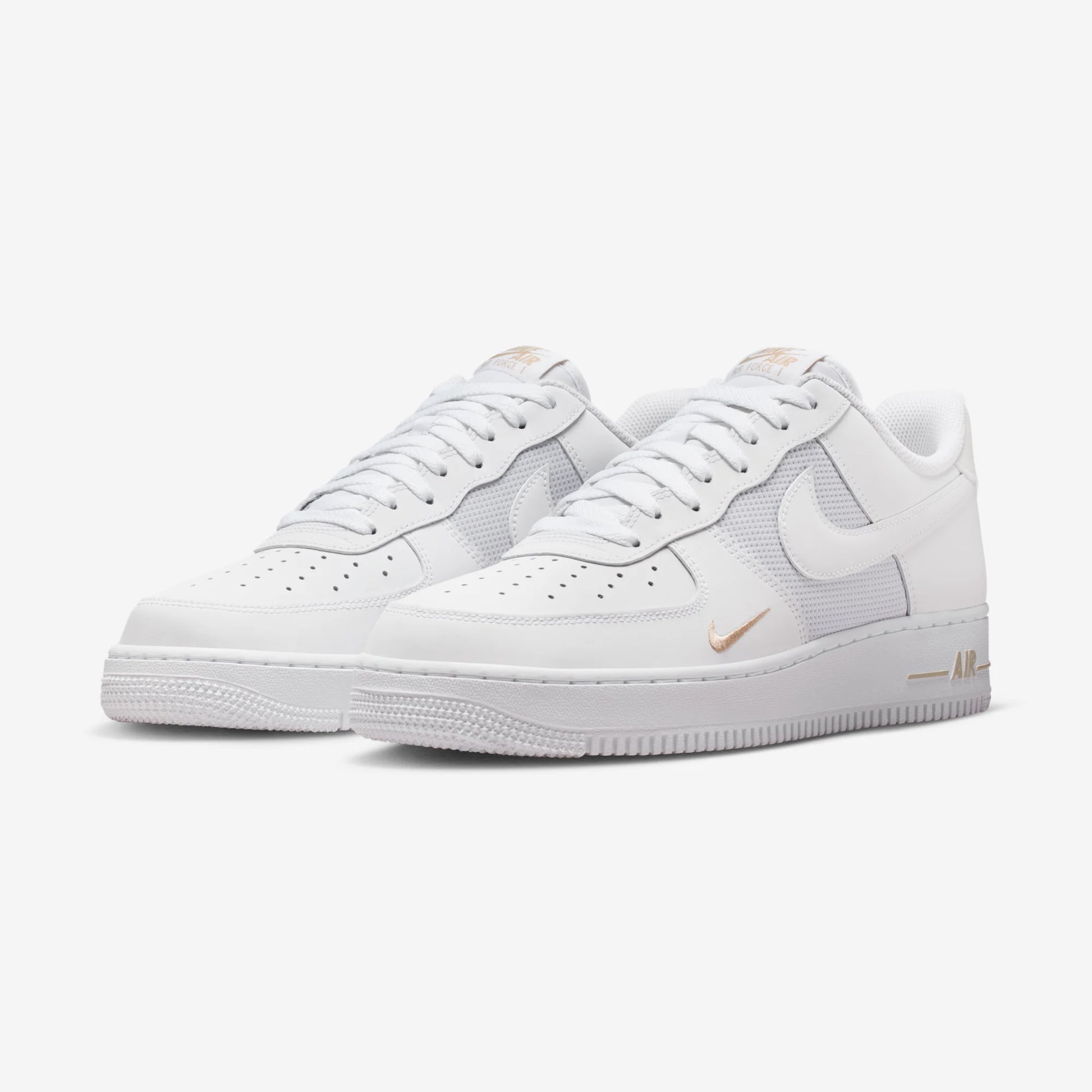 Nike Air Force 1 Low White Desert Khaki Mini Swoosh