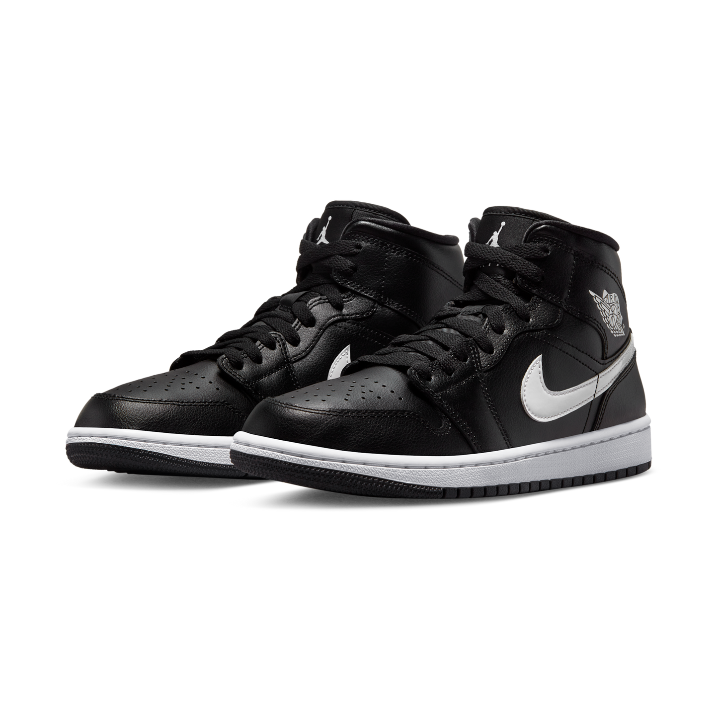Jordan 1 Mid Black White (Women's)