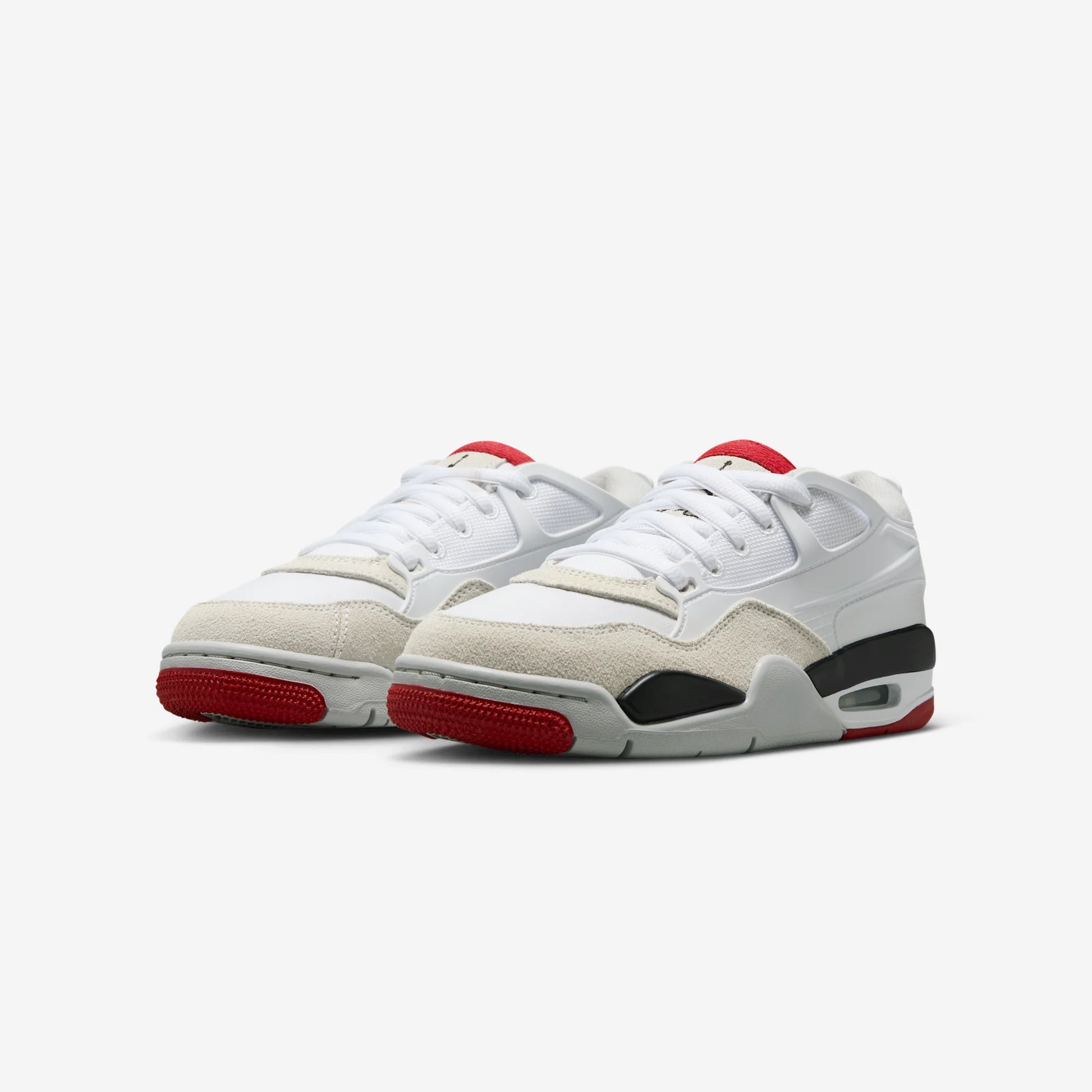 Jordan 4 RM White Black Neutral Grey Varsity Red (GS)