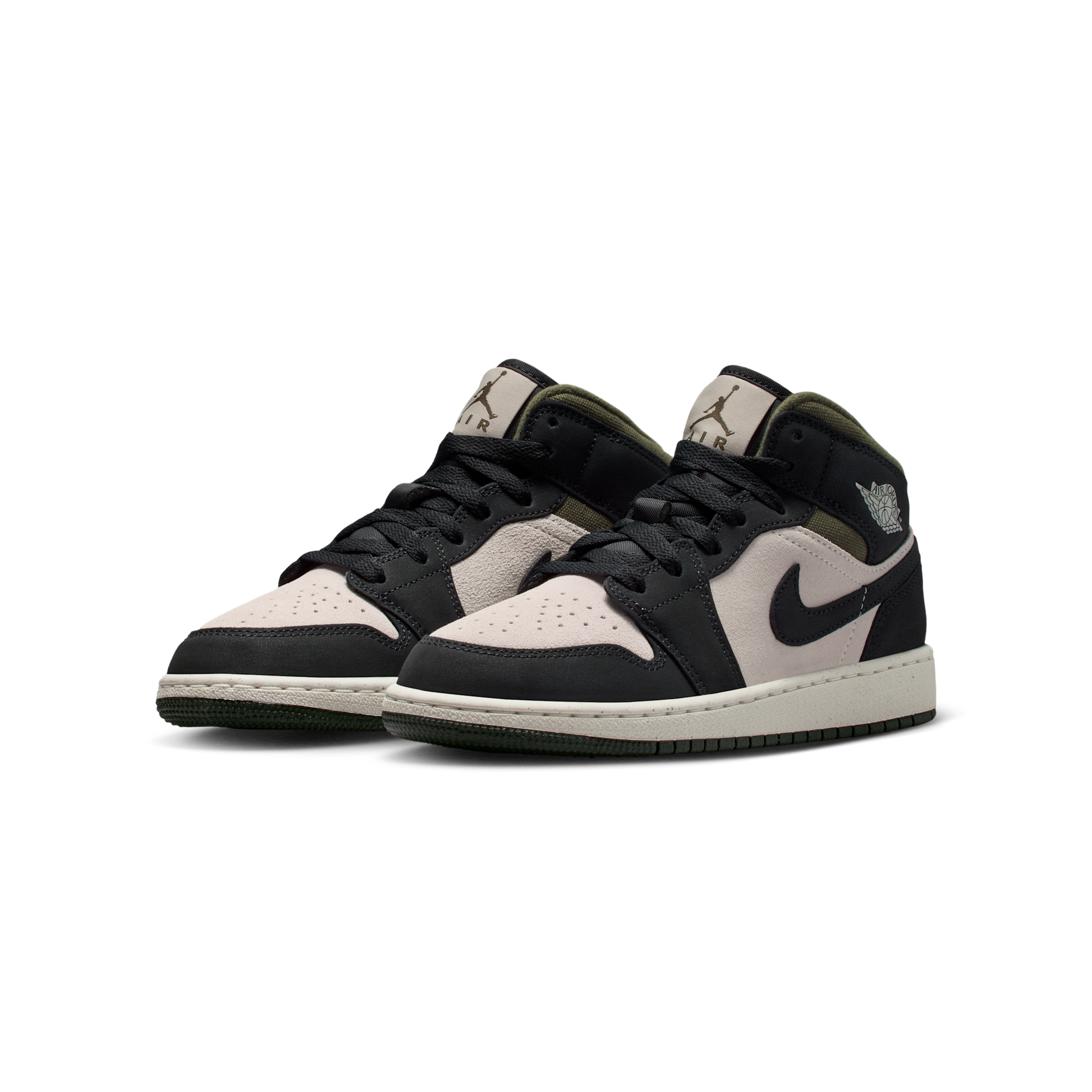 Jordan 1 Mid Off Noir Medium Olive (GS)