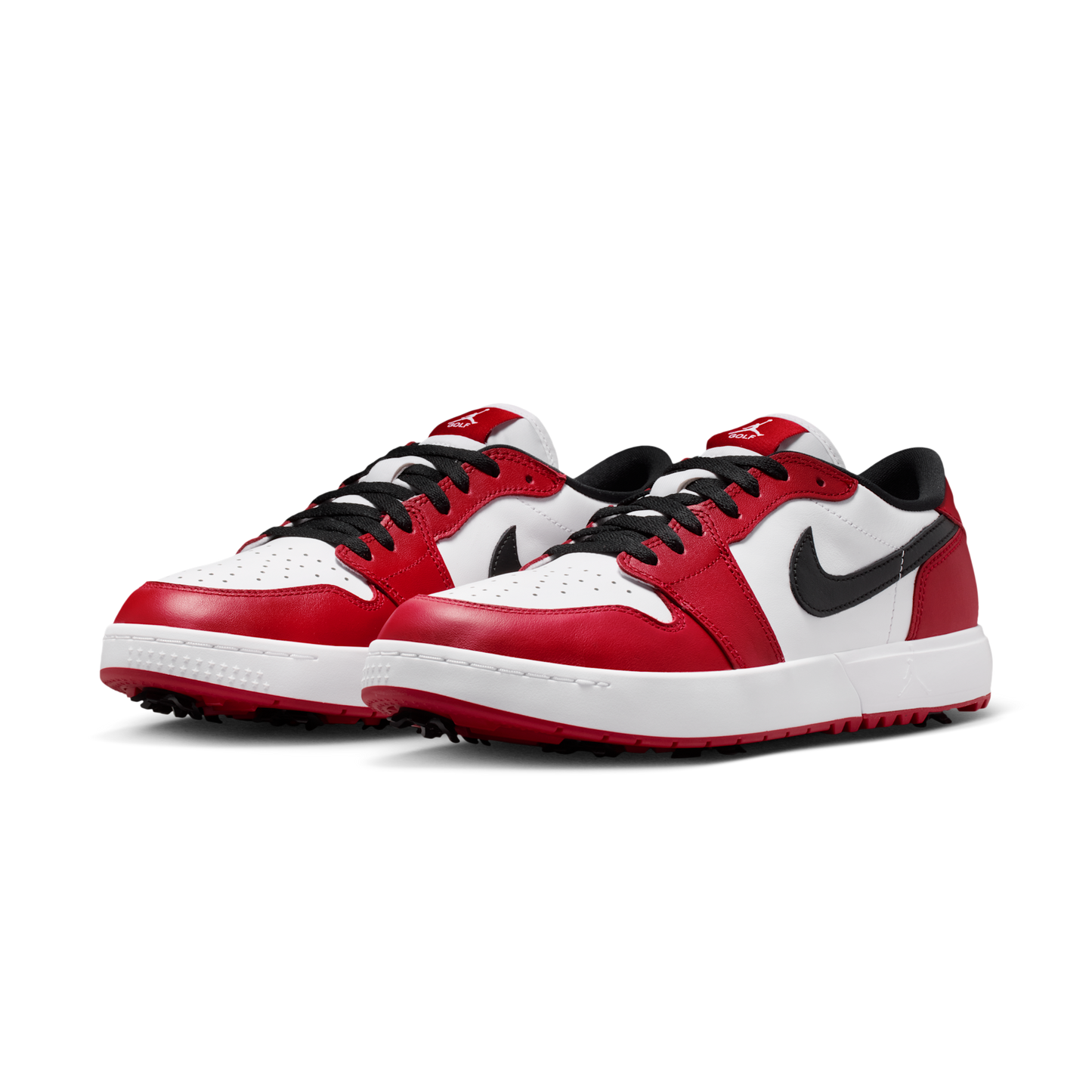 Jordan 1 Low Golf Spiked Varsity Red White Black