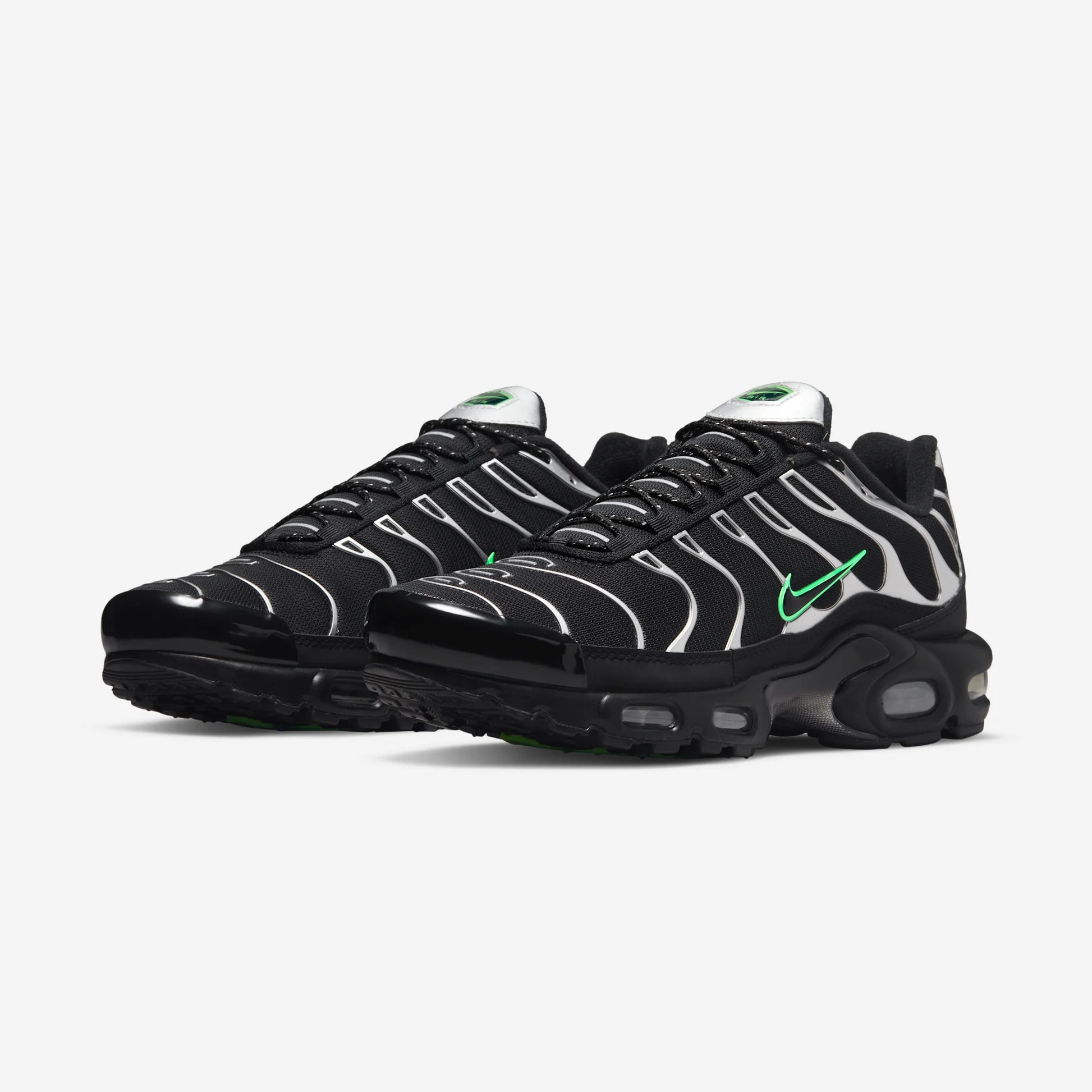 Nike Air Max Plus Black Silver Green Strike