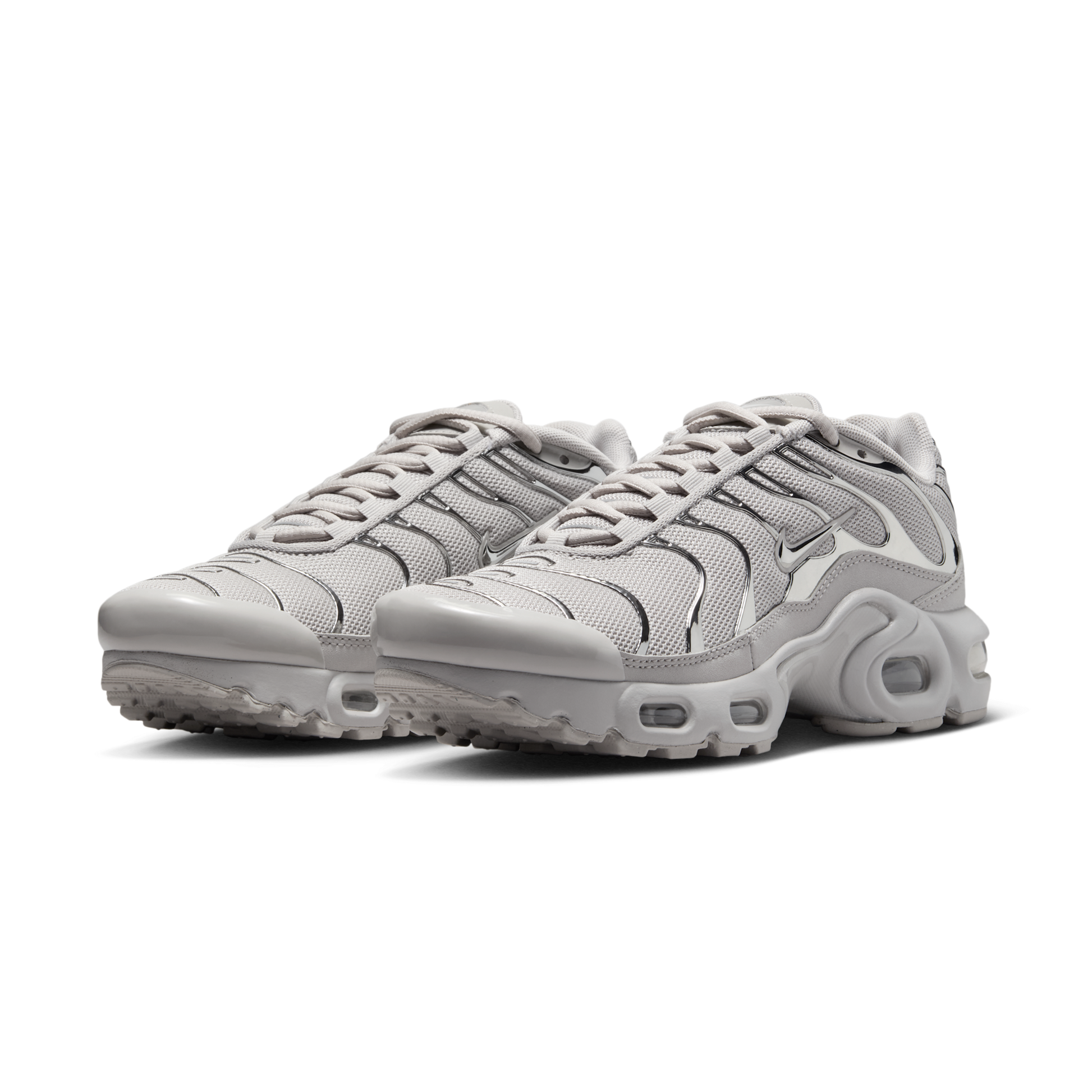 Nike Air Max Plus Light Iron Ore Gym Red Smoke Grey Metallic Silver (GS)