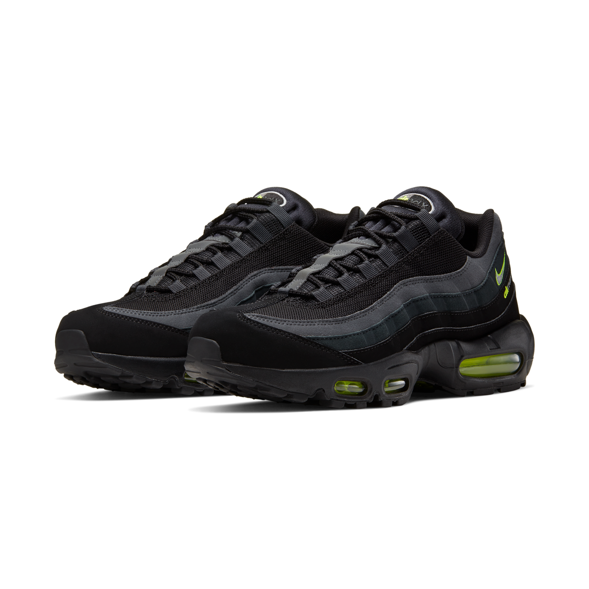 Nike Air Max 95 Retro Logo Black Grey Volt