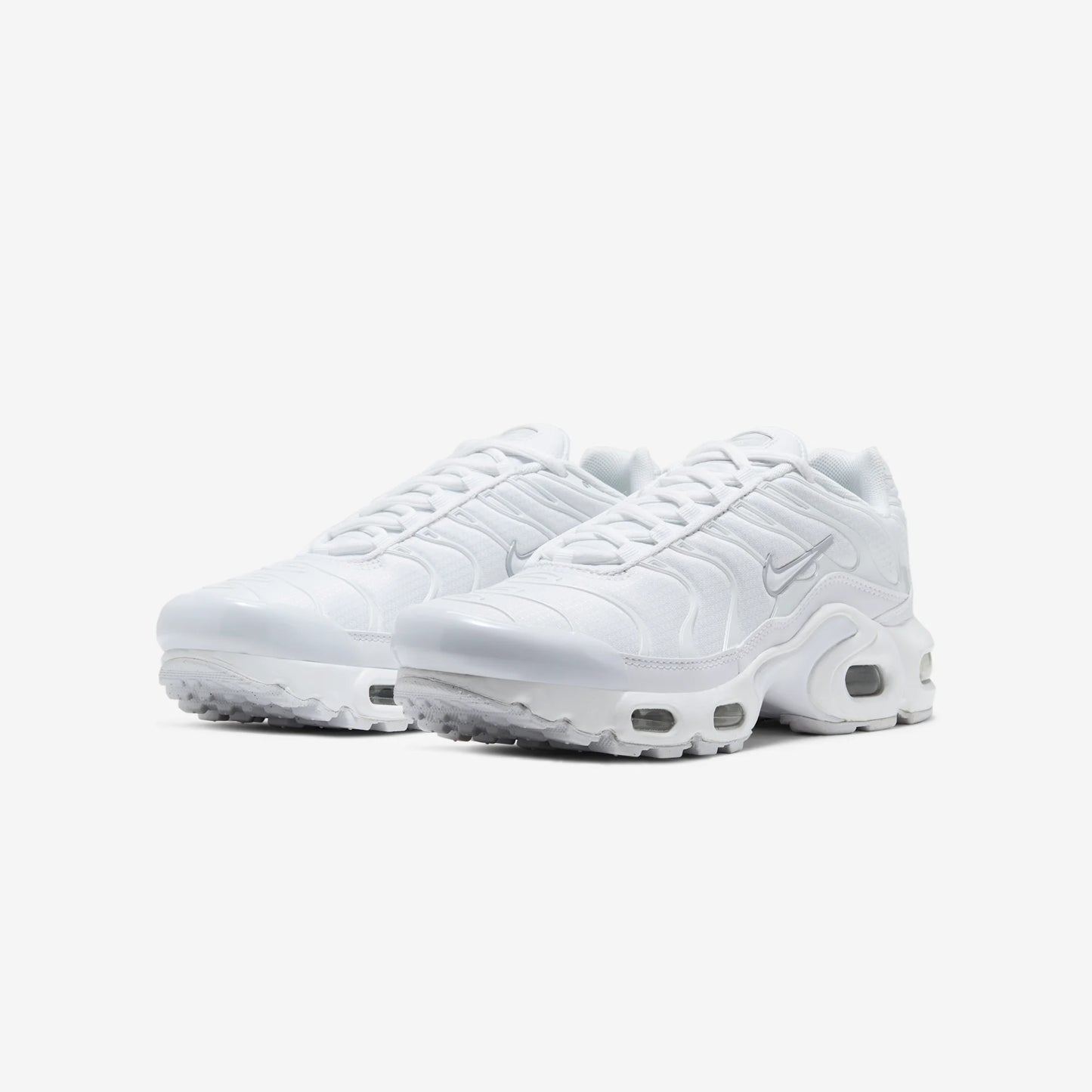 Nike Air Max Plus White Metallic Silver (GS)