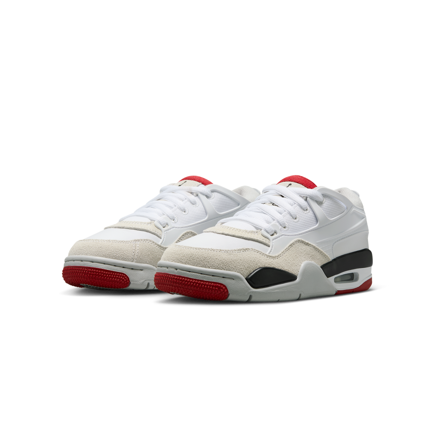 Jordan 4 RM White Black Neutral Grey Varsity Red (GS)