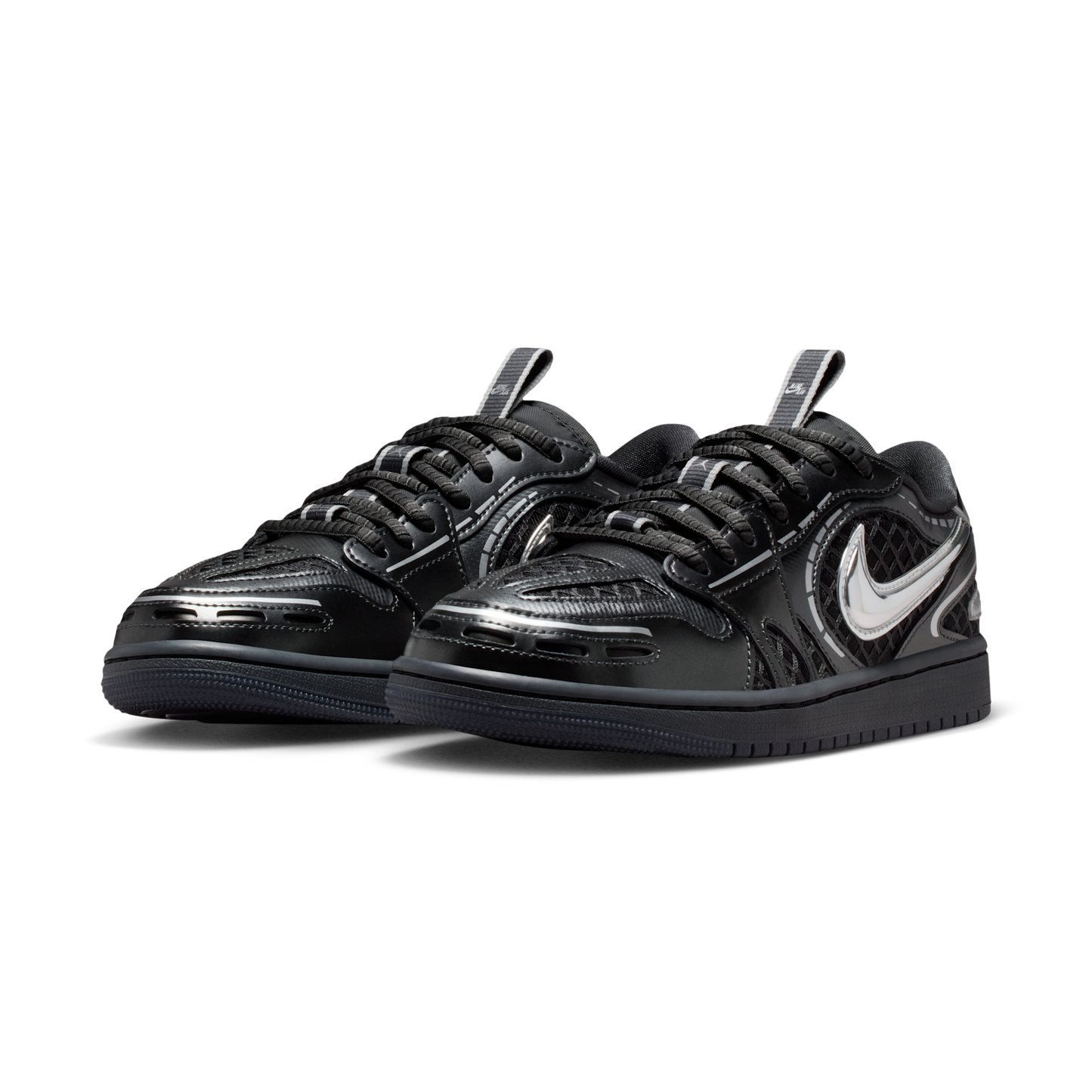 Jordan 1 Low Method of Make V3 Black Metallic Silver (Women's)