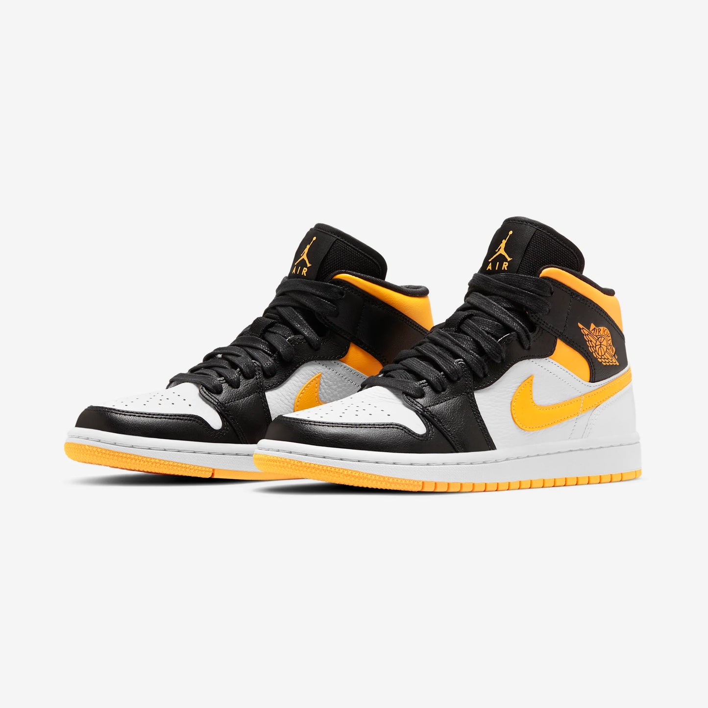 Jordan 1 Mid Laser Orange Black (Women's)