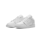 Jordan 1 Low Triple White Tumbled Leather (GS)