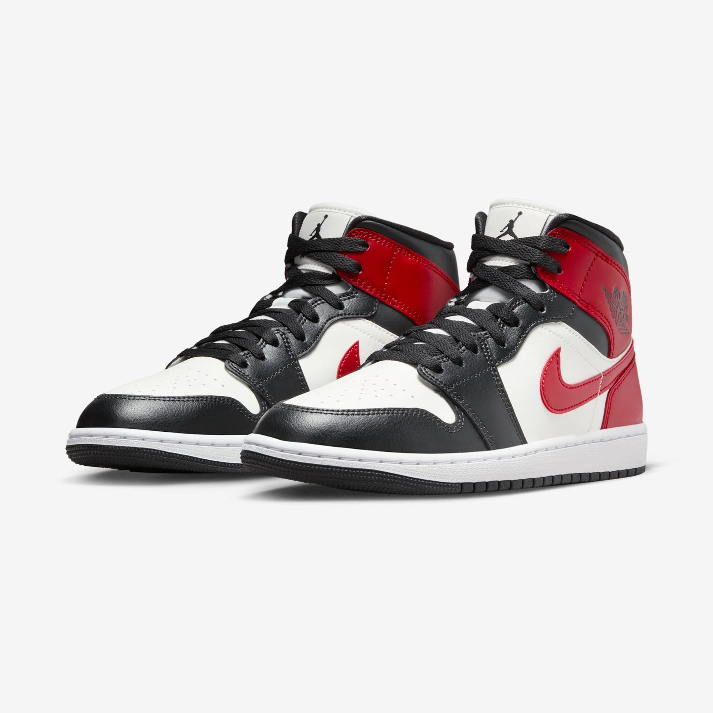 Jordan 1 Mid Gym Red Off Noir (Women's)