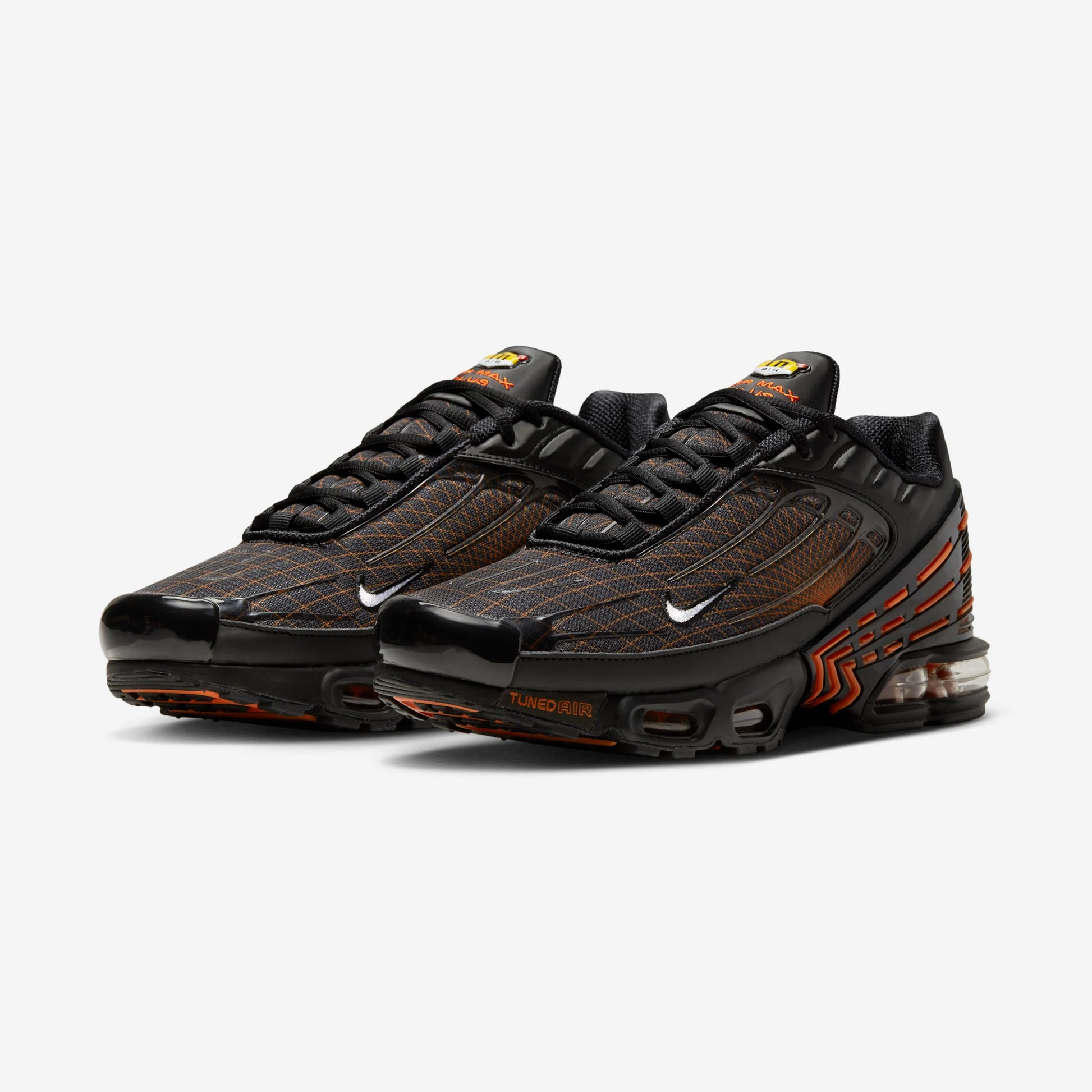 Nike Air Max Plus 3 Black Orange Spirograph