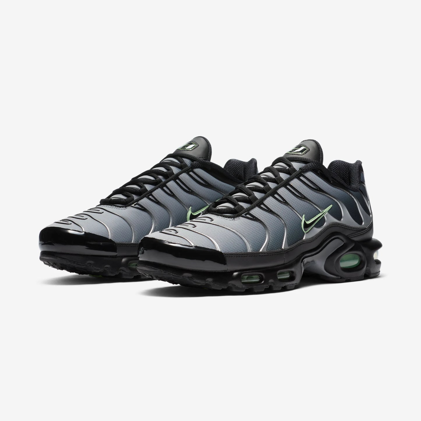 Nike Air Max Plus Black Particle Grey Vapour Green