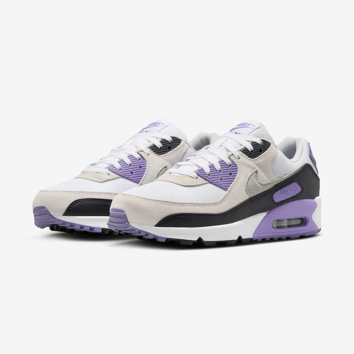 Nike Air Max 90 White Dusty Amethyst Photon Dust Light Smoke Grey