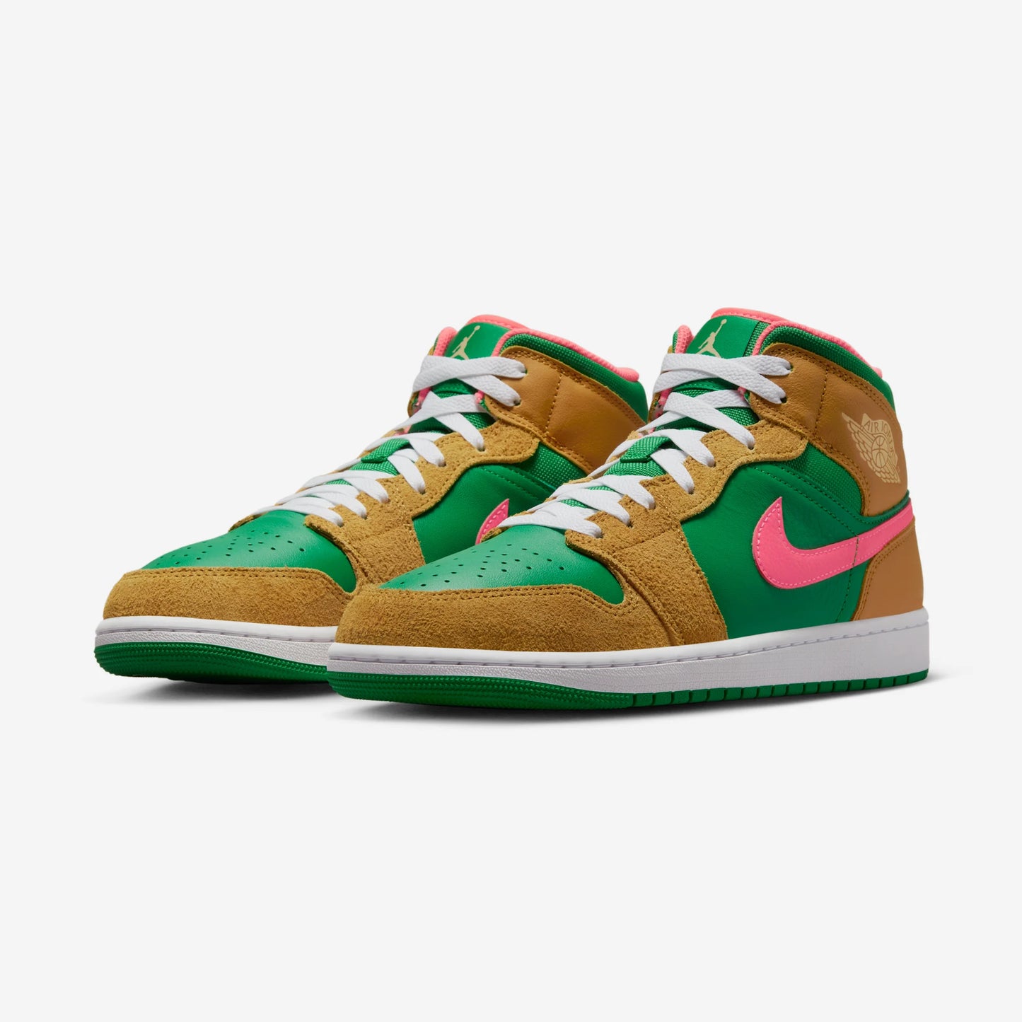 Jordan 1 Mid SE Wheat Watermelon