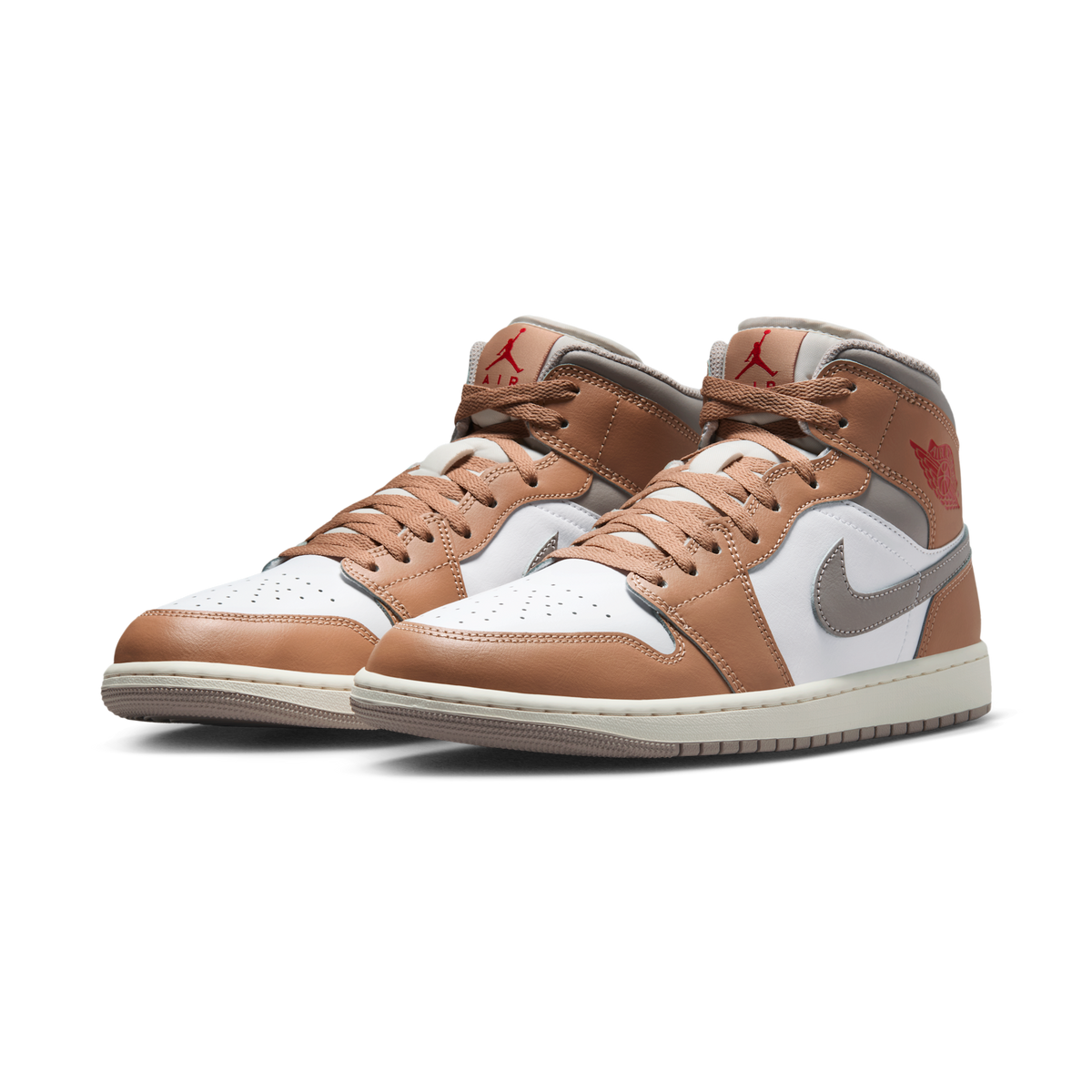Jordan 1 Mid Rattan White College Grey