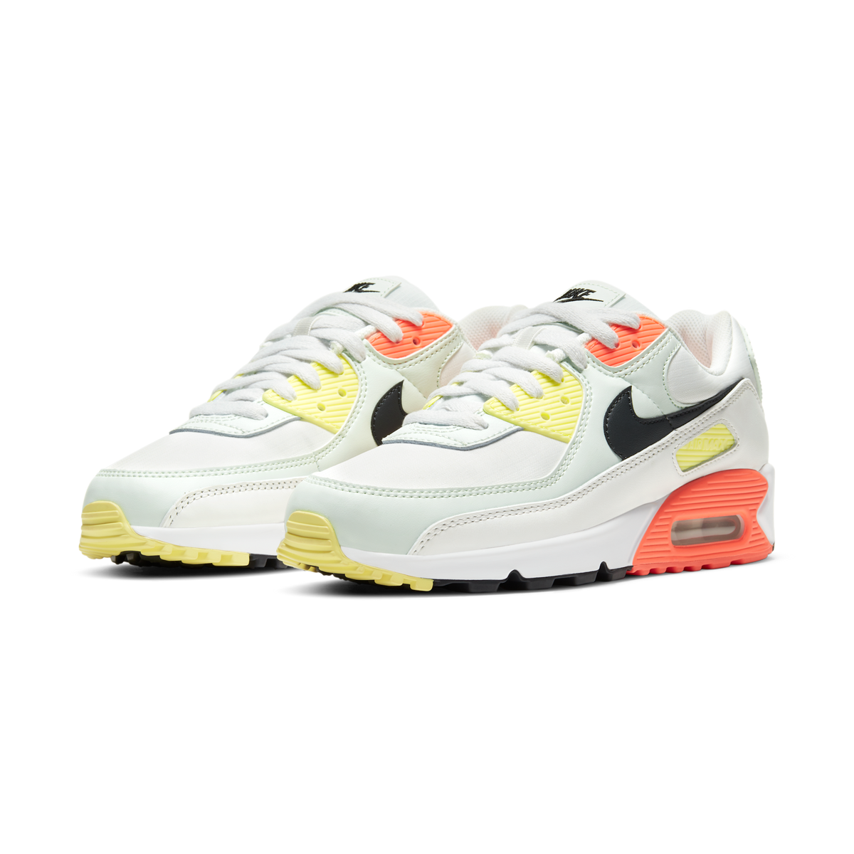 Nike Air Max 90 White Barely Green Bright Mango (Women's)
