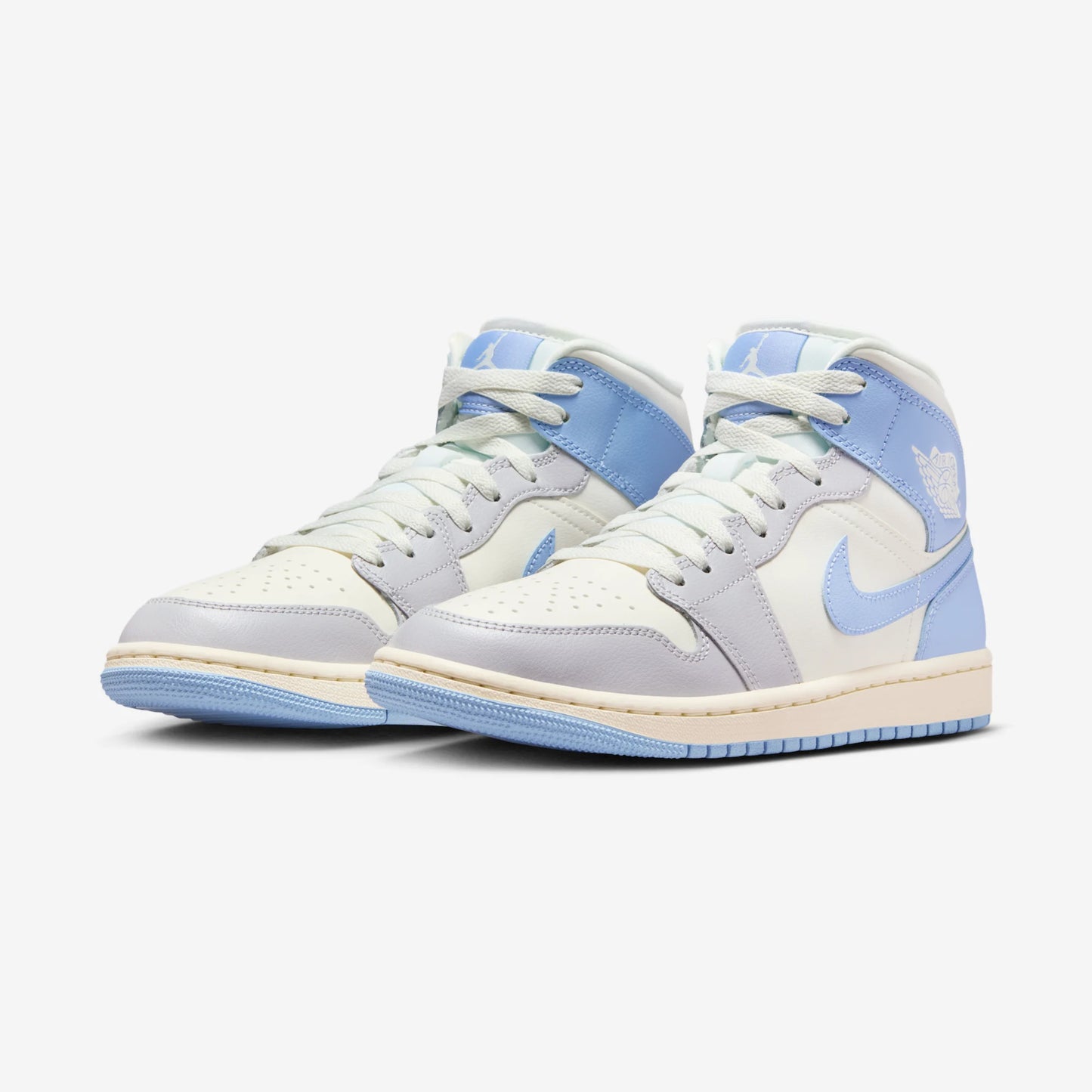 Jordan 1 Mid Psychic Blue Sail Coconut Milk (Women's)
