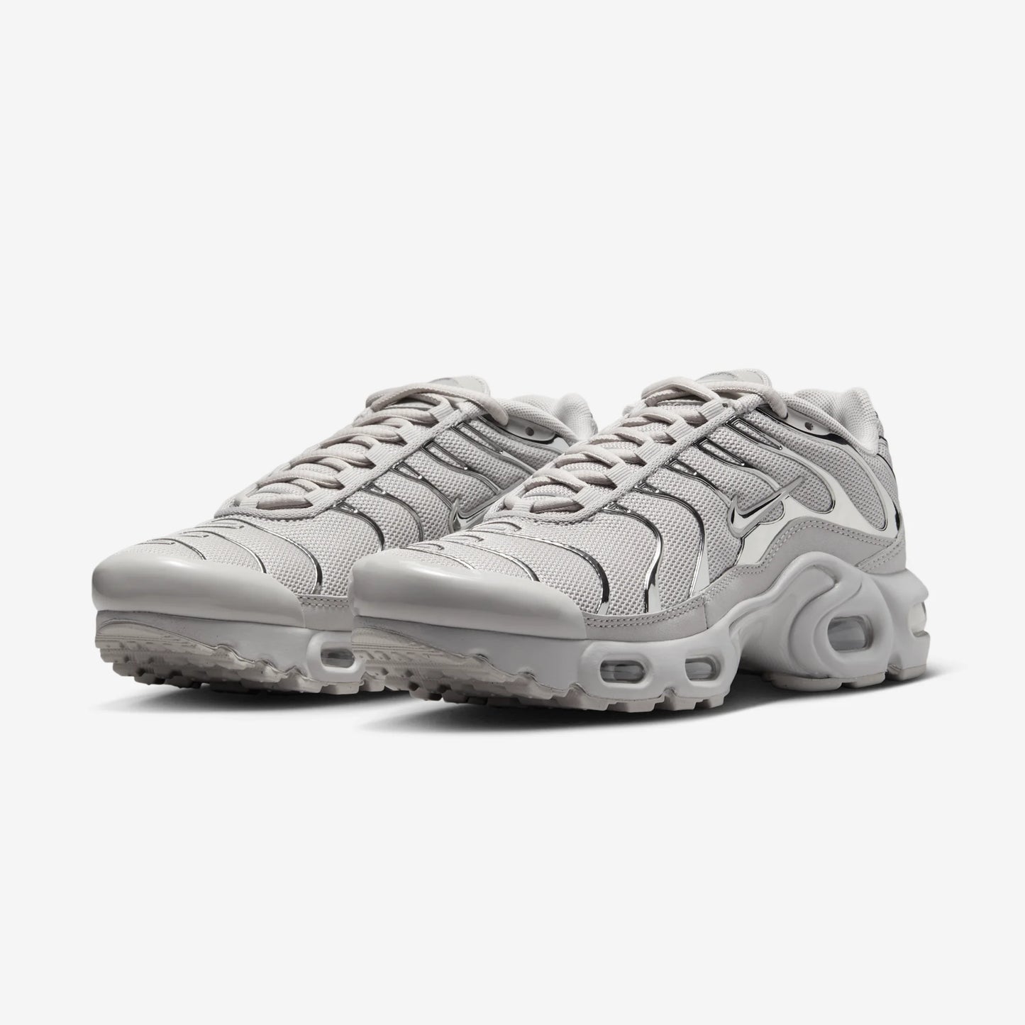 Nike Air Max Plus Light Iron Ore Gym Red Smoke Grey Metallic Silver (GS)