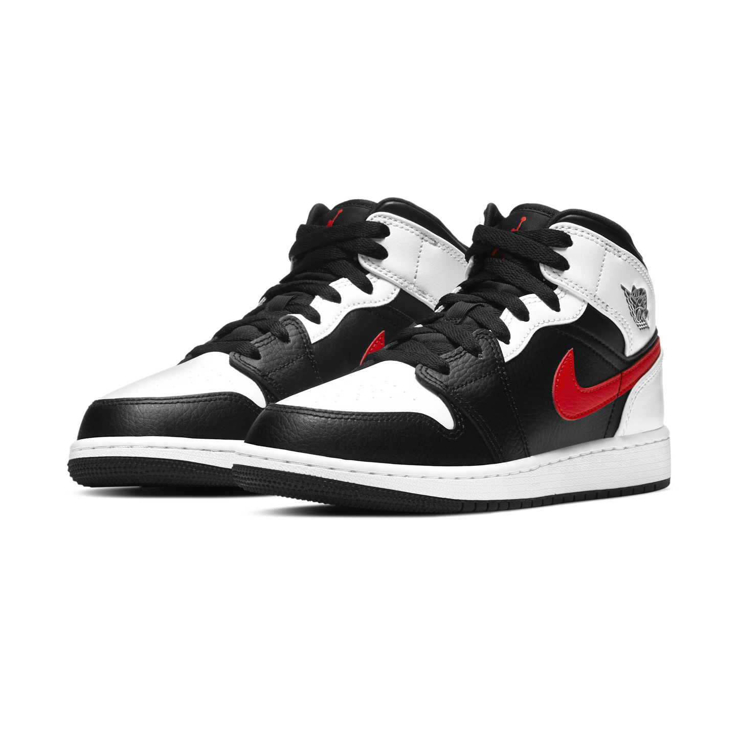 Jordan 1 Mid White Black Chile Red (GS)