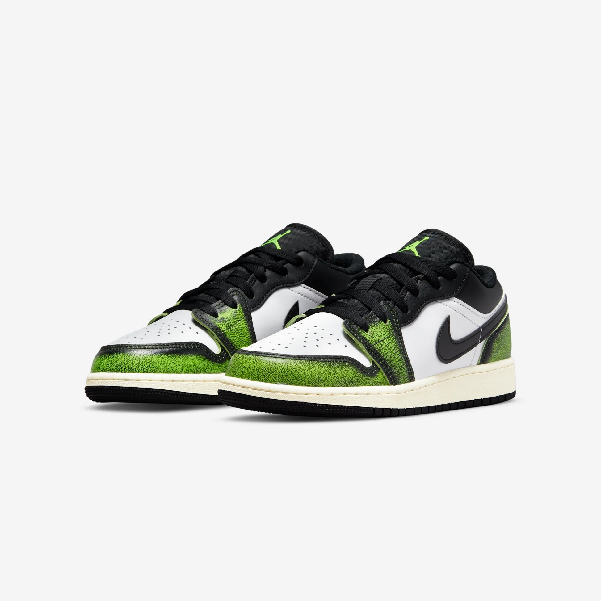 Jordan 1 Low Wear Away Electric Green (GS)