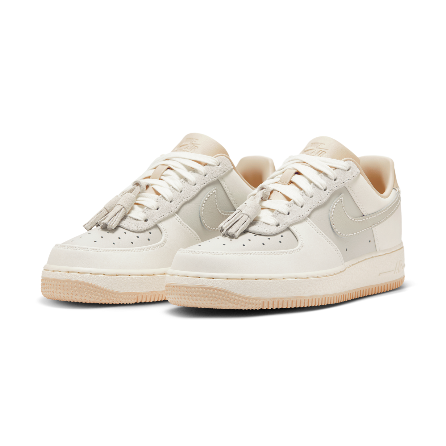 Nike Air Force 1 Low '07 Light Bone Suede Tassels (Women's)