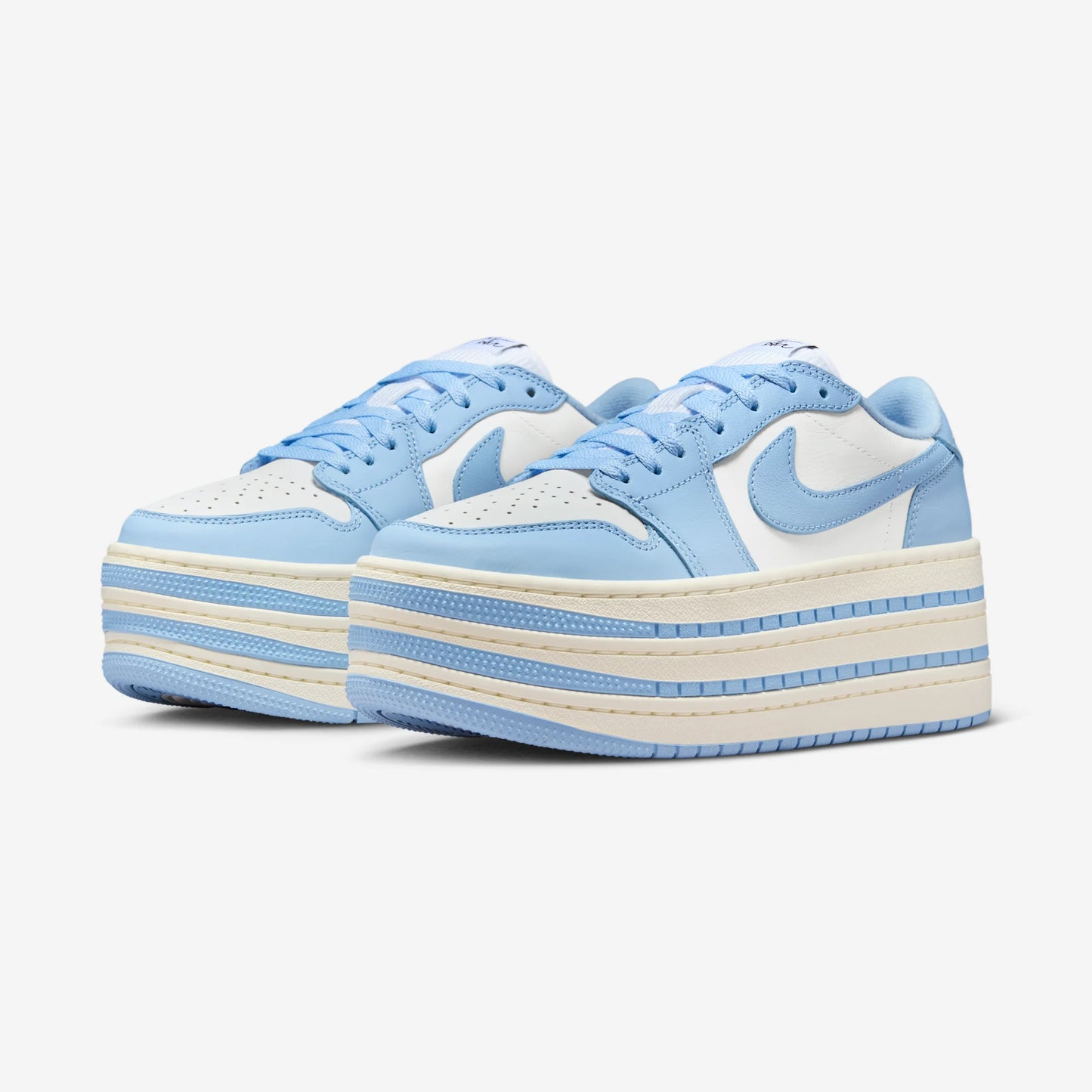 Jordan 1 Low Triple Stack Psychic Blue White (Women's)