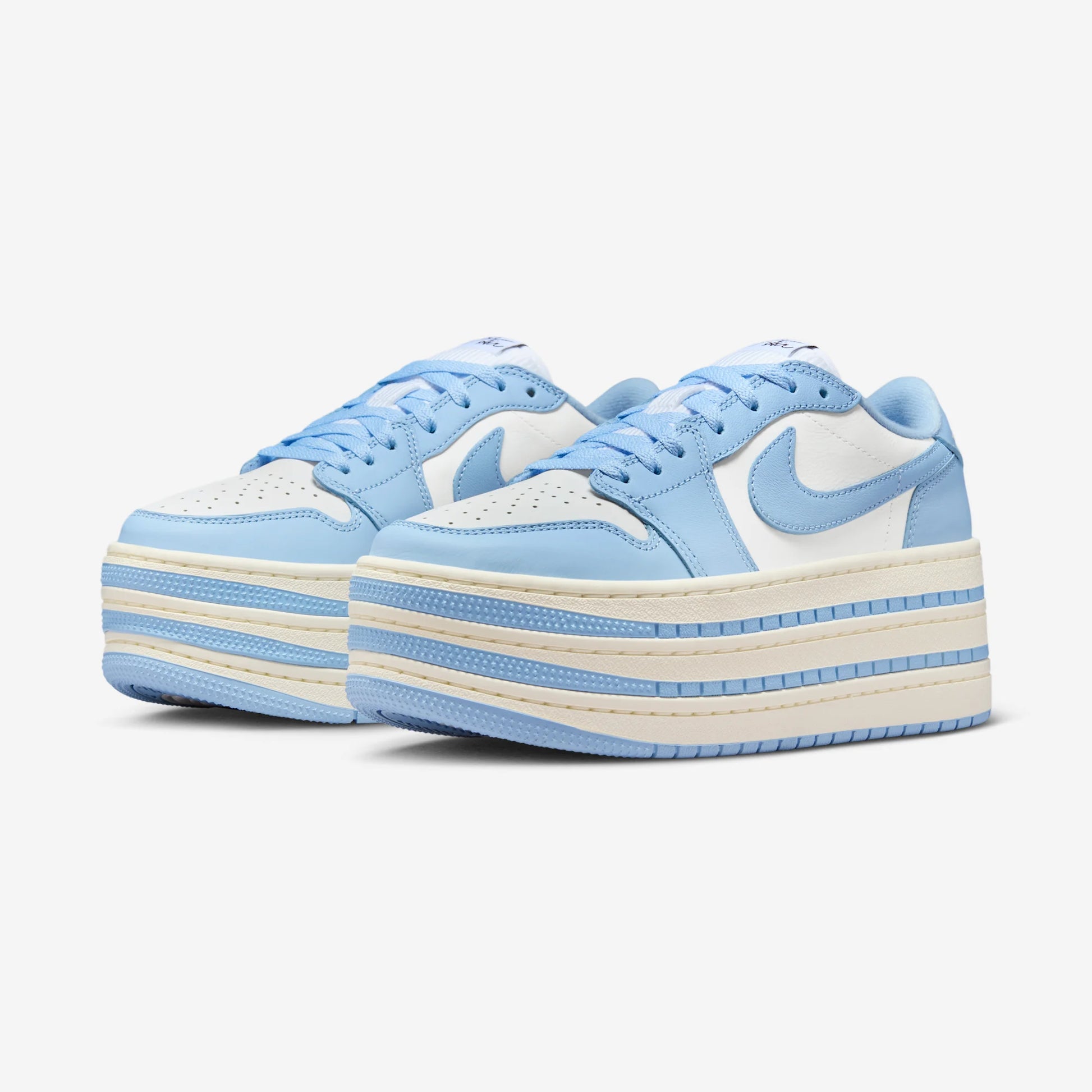 Jordan 1 Low Triple Stack Psychic Blue White (Women's)