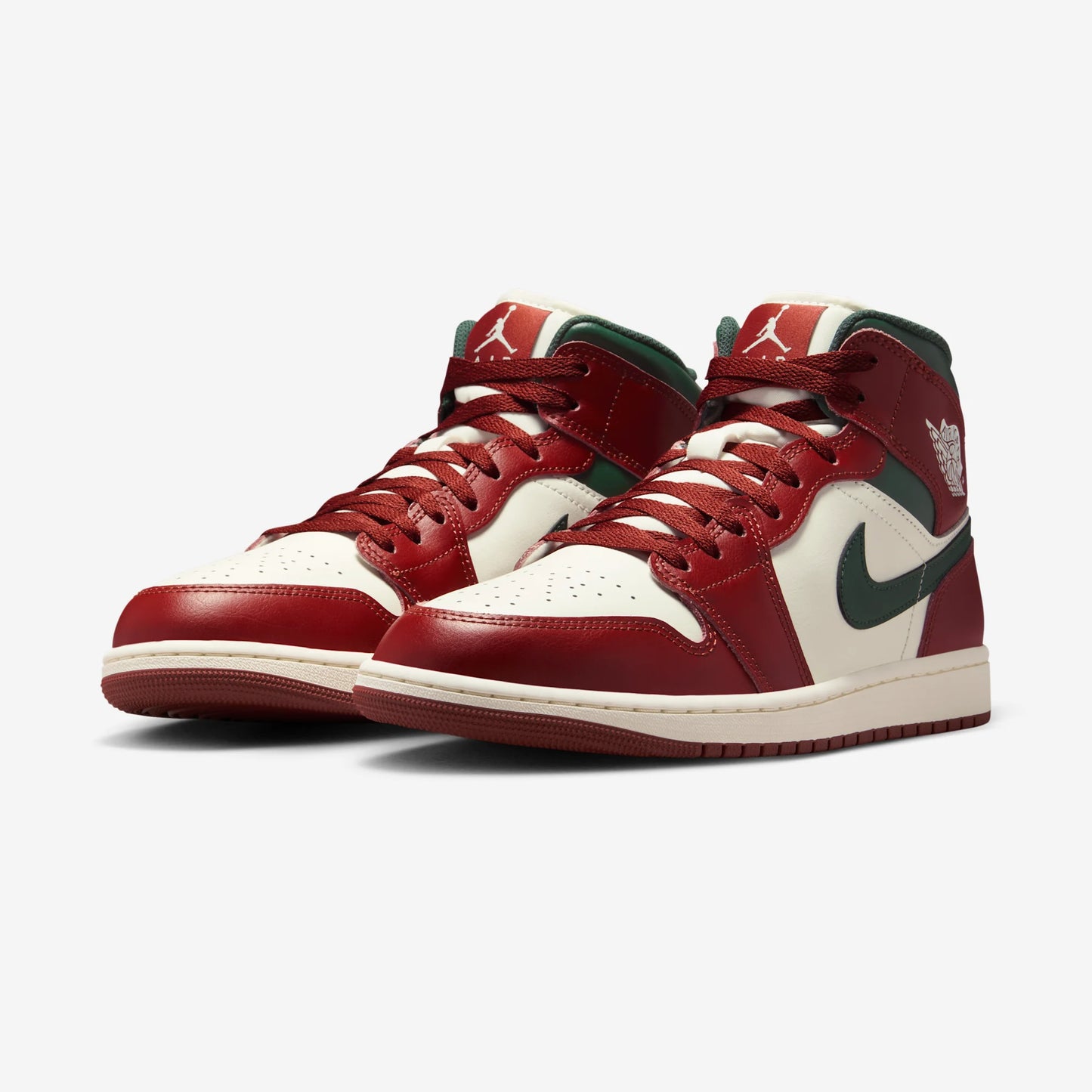 Jordan 1 Mid Redstone Midnight Green