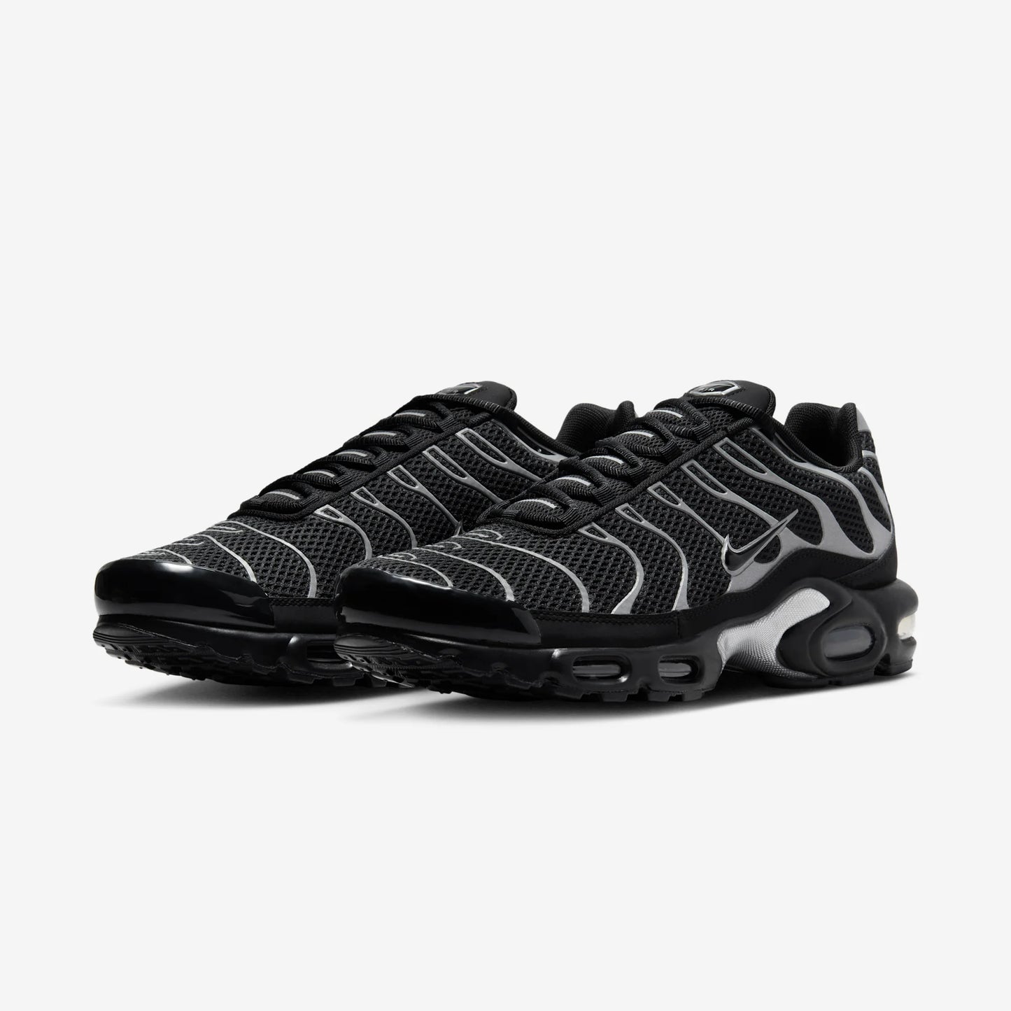 Nike Air Max Plus Premium Black Reflective Silver