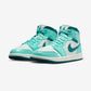Jordan 1 Mid Chenille Bleached Turquoise (Women's)