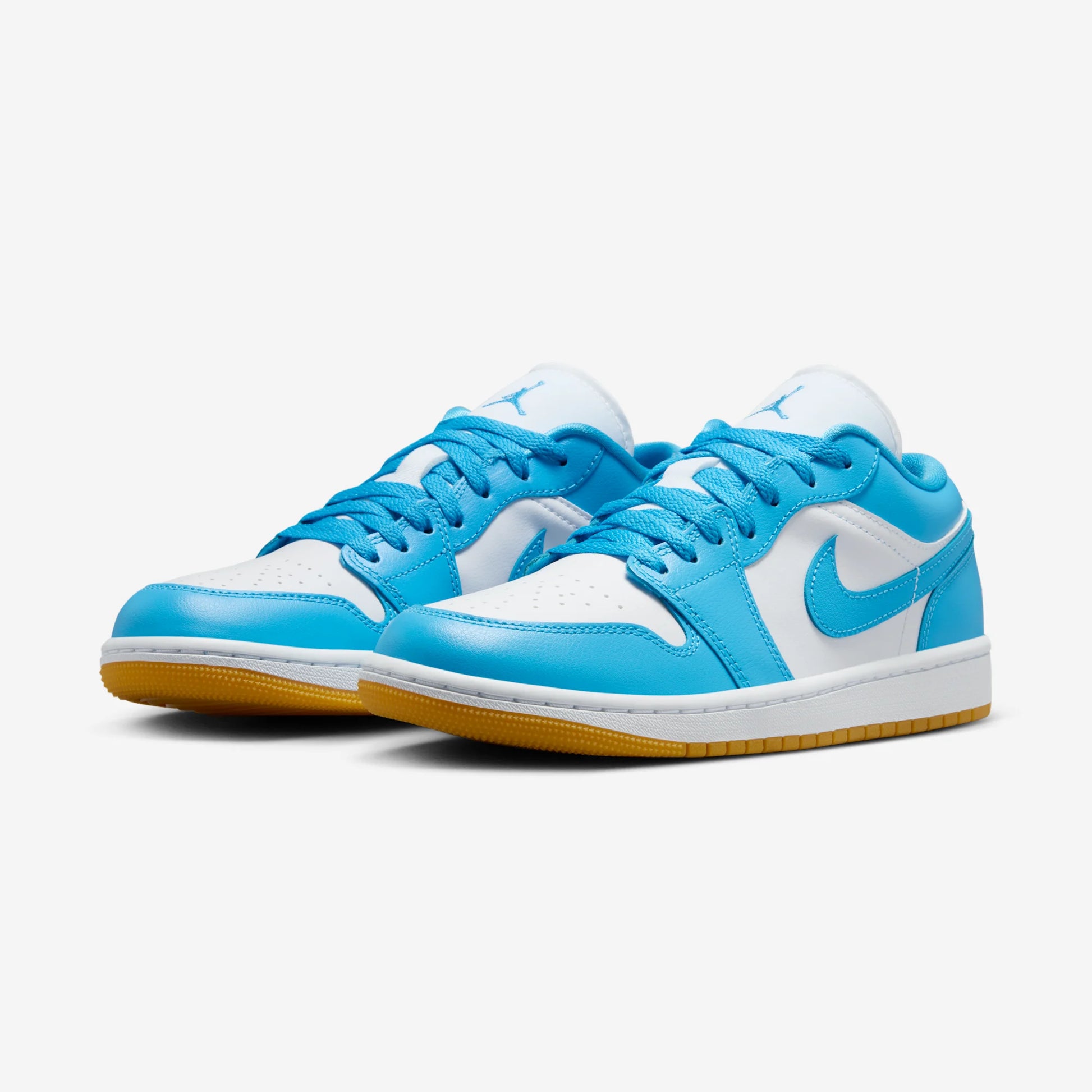 Jordan 1 Low White Gum Light Brown Dark Powder Blue (Women's)