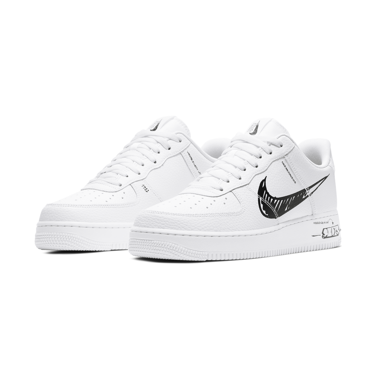 Nike Air Force 1 Low Sketch White Black