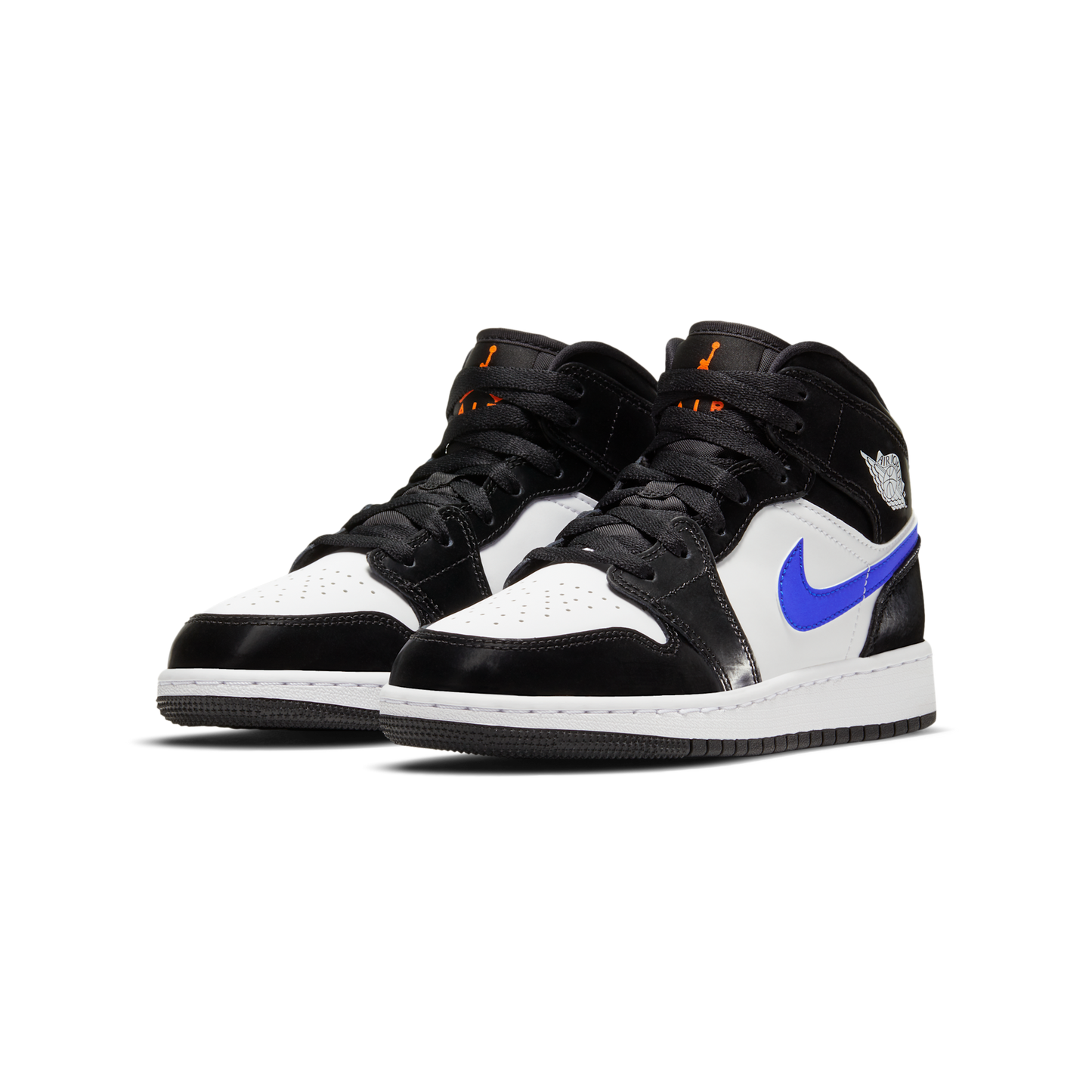 Jordan 1 Mid Black Racer Blue White (GS)