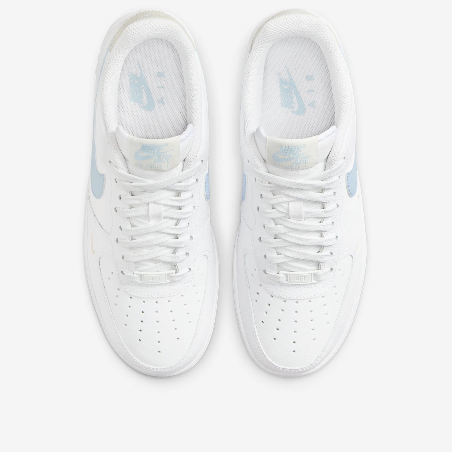 Nike Air Force 1 Low White Light Armory Blue Mini Swoosh (Women's)