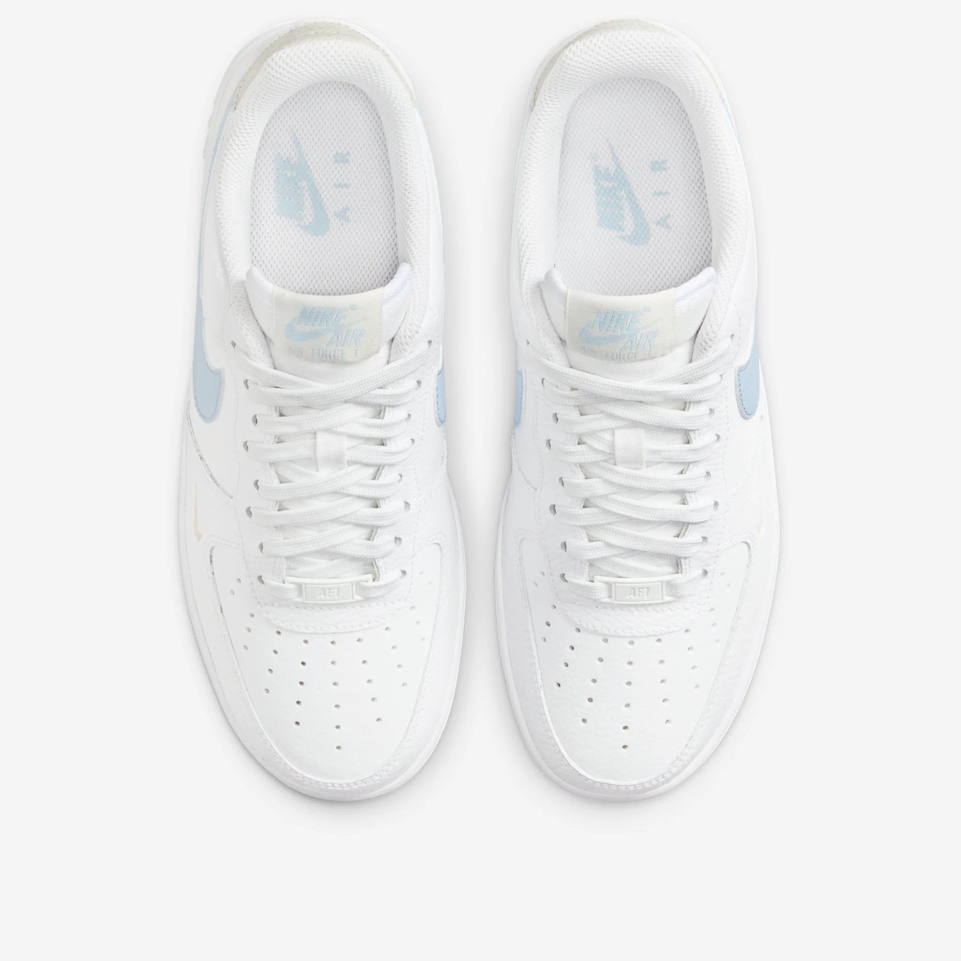 Nike Air Force 1 Low White Light Armory Blue Mini Swoosh (Women's)