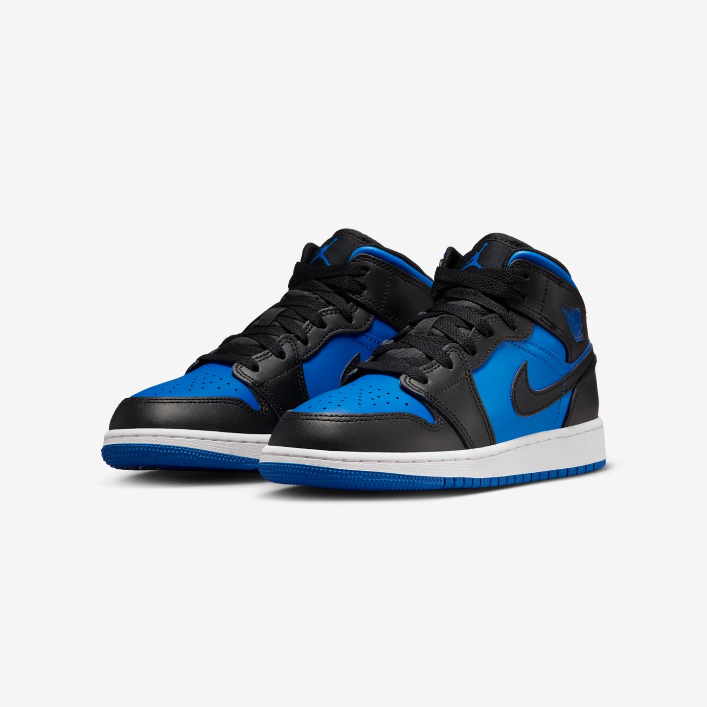 Jordan 1 Mid Black Royal Blue (GS)