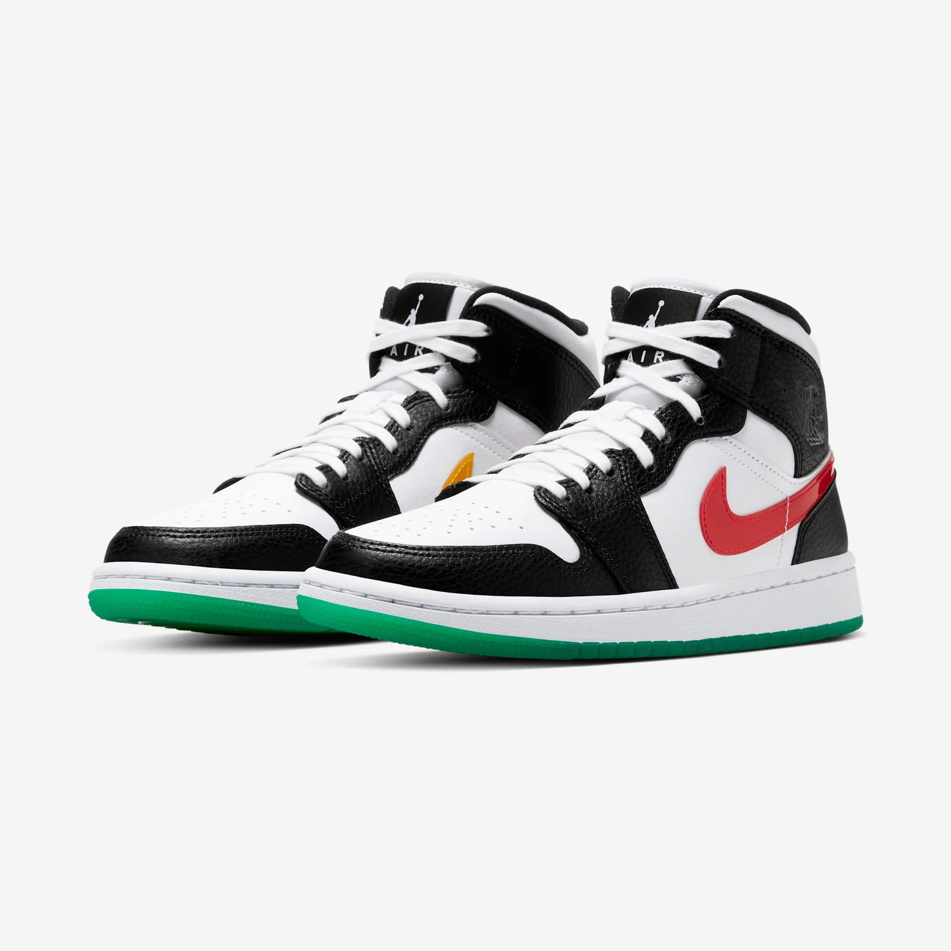 Jordan 1 Mid Alternate Swooshes Red Yellow (Women's)