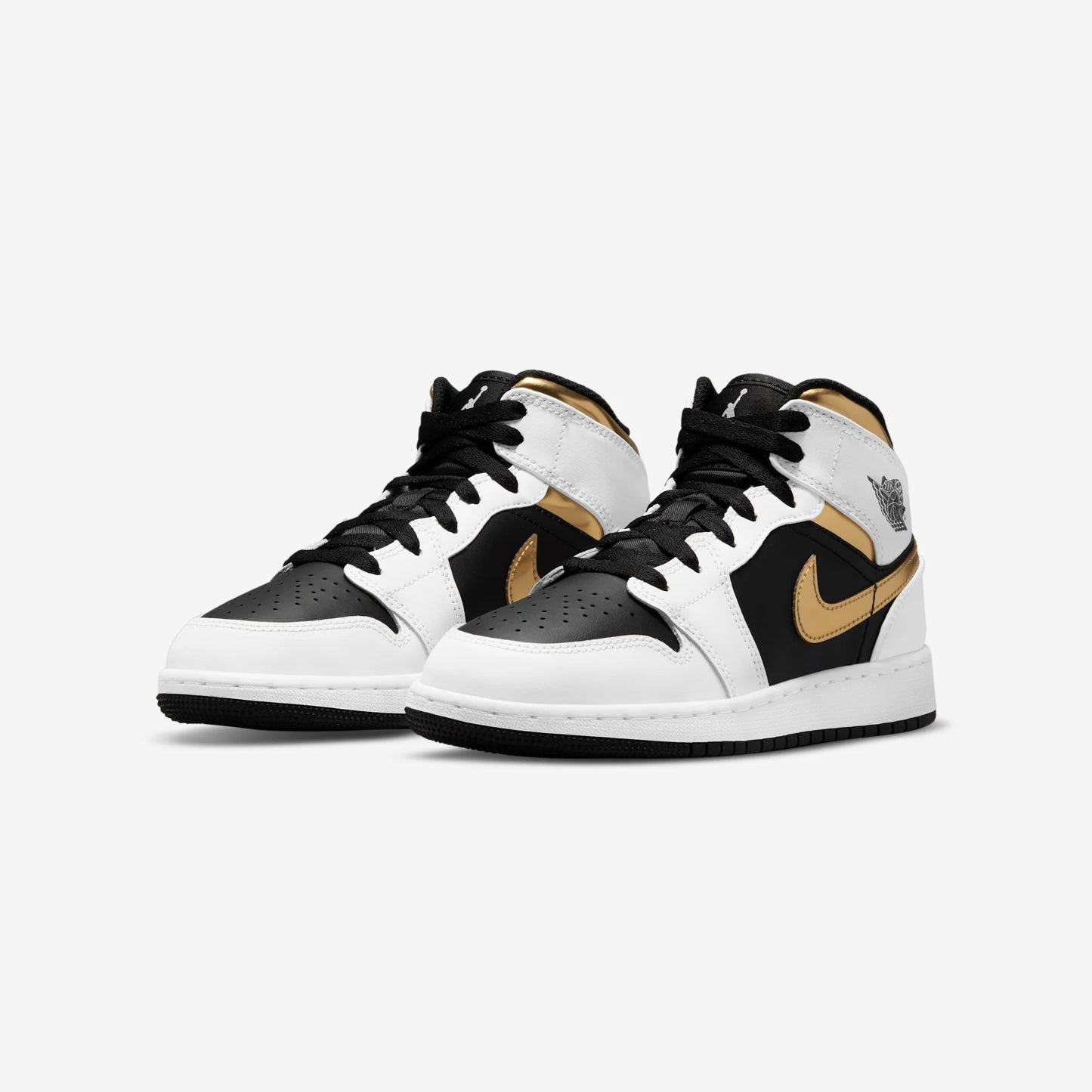 Jordan 1 Mid White Gold Black (GS)