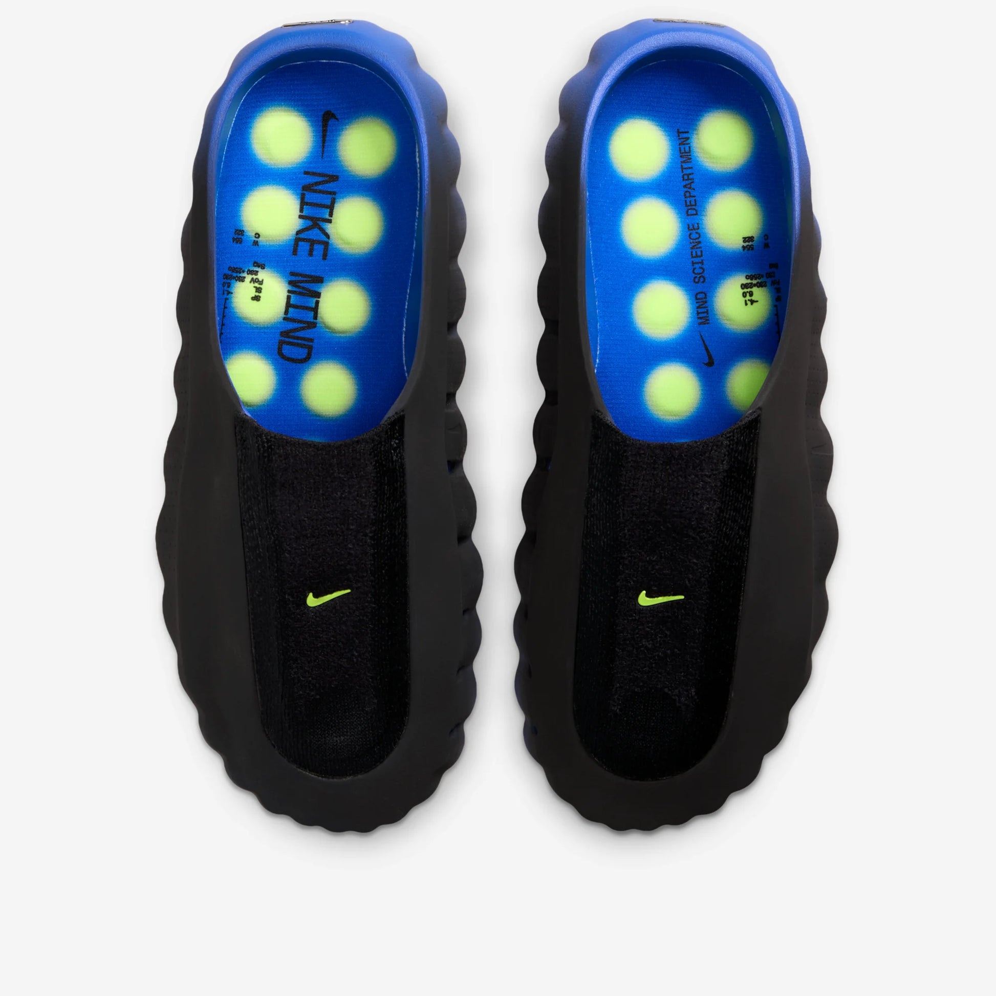 Nike Mind 001 Flyknit Slide Hyper Royal Black