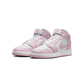 Jordan 1 Mid Pink Foam Fire Red (GS)