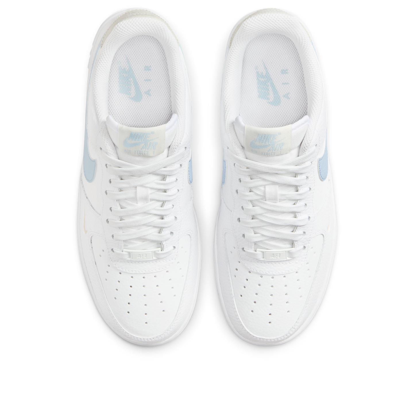 Nike Air Force 1 Low White Light Armory Blue Mini Swoosh (Women's)