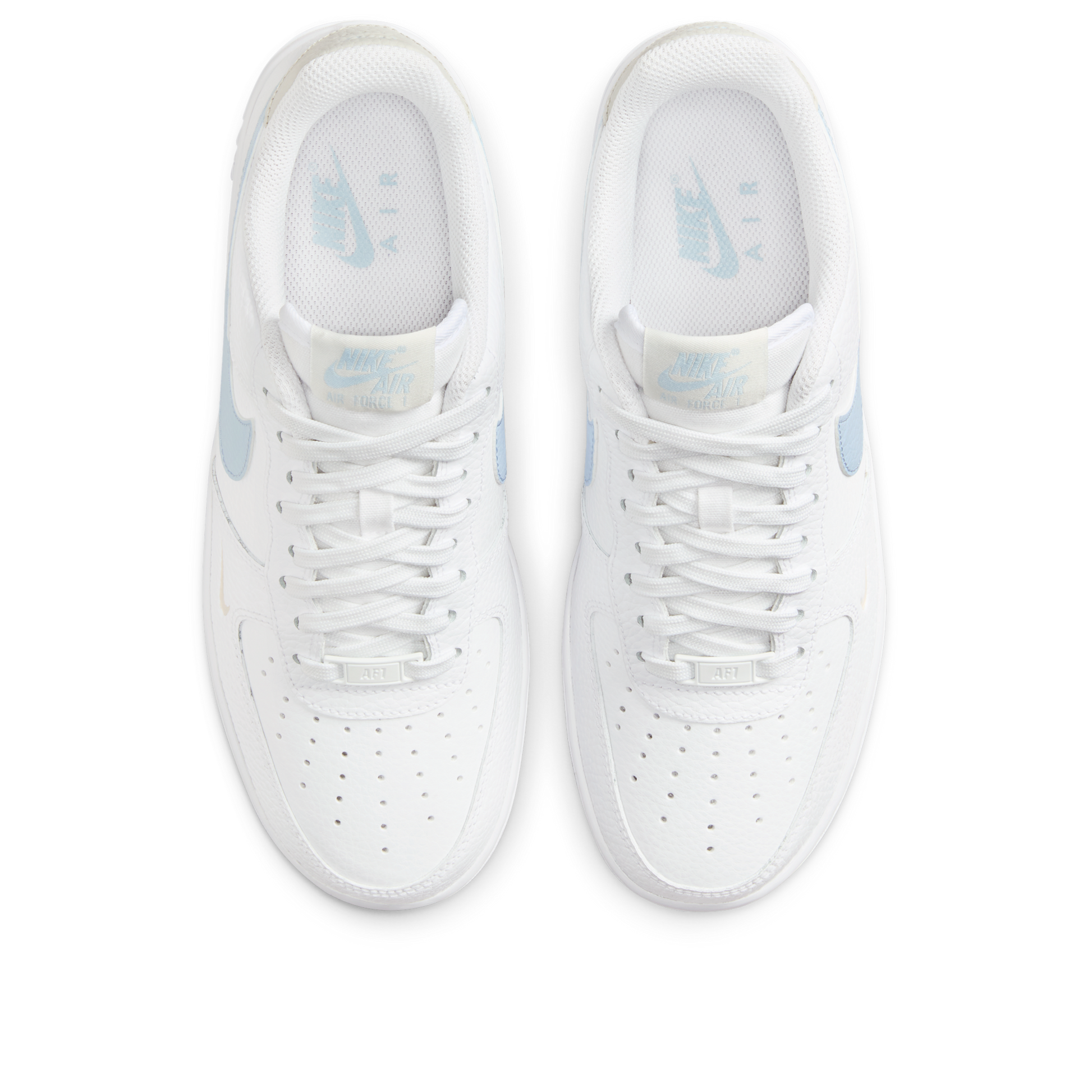 Nike Air Force 1 Low White Light Armory Blue Mini Swoosh (Women's)