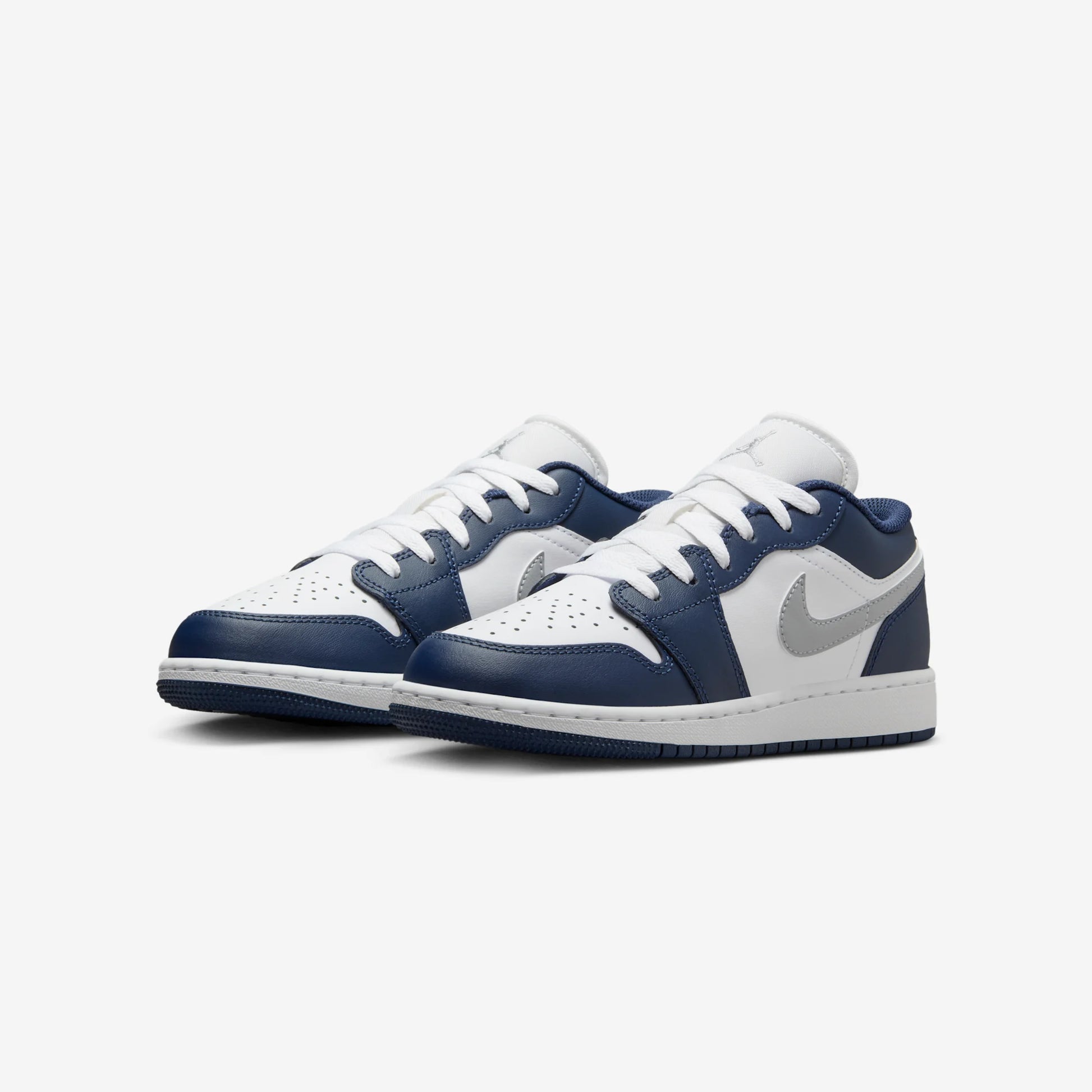 Jordan 1 Low Midnight Navy Wolf Grey (GS)