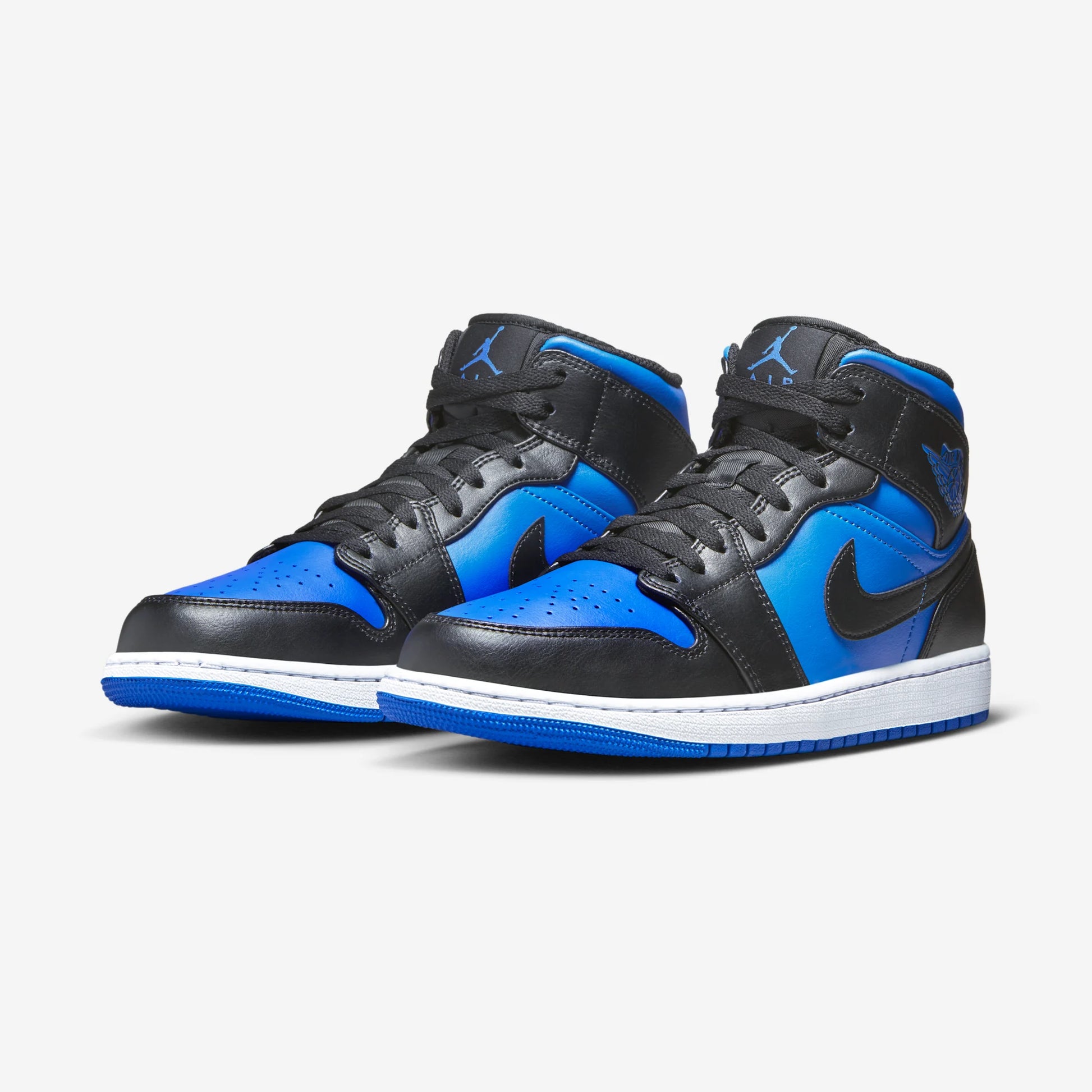 Jordan 1 Mid Black Royal Blue