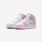 Jordan 1 Mid Pearl Pink White (GS)