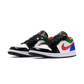 Jordan 1 Low Multi-Color Black Toe (Women's)