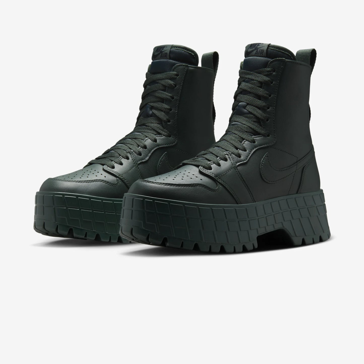 Jordan 1 High Brooklyn Dark Spruce Green (Women's)