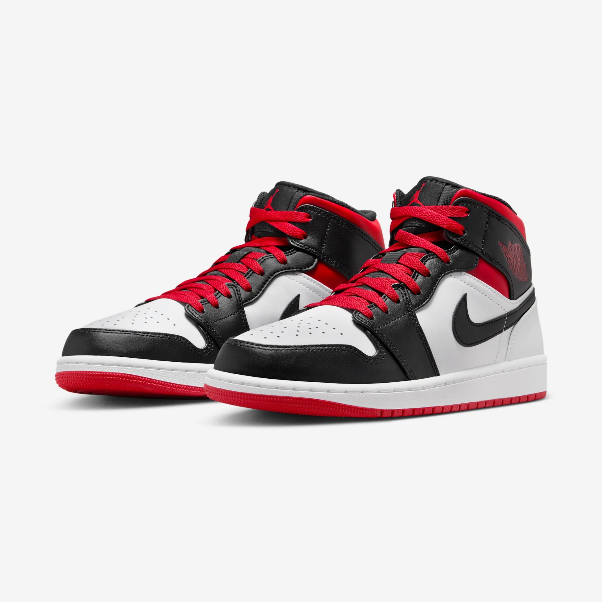 Jordan 1 Mid Gym Red Black Toe