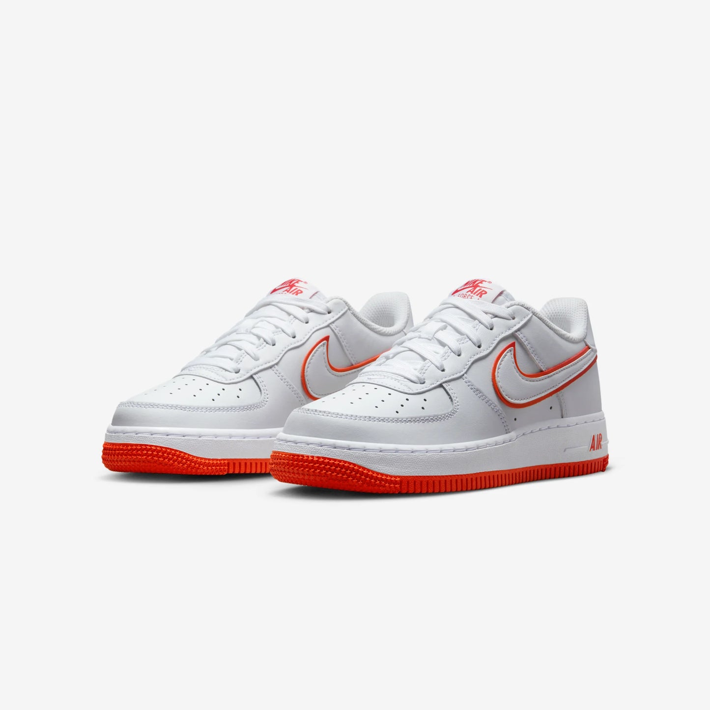 Nike Air Force 1 Low White Picante Red (GS)